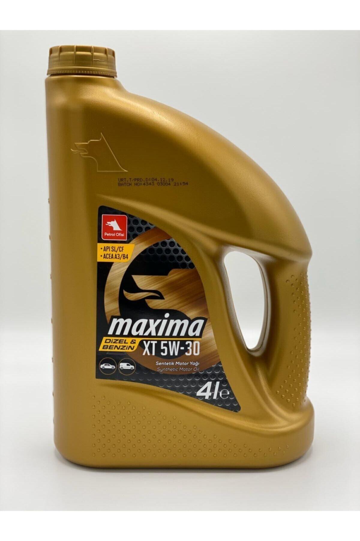 Petrol Ofisi Maxima Xt 5w-30 Motor Yağı 4 Litre 2019 Üretim
