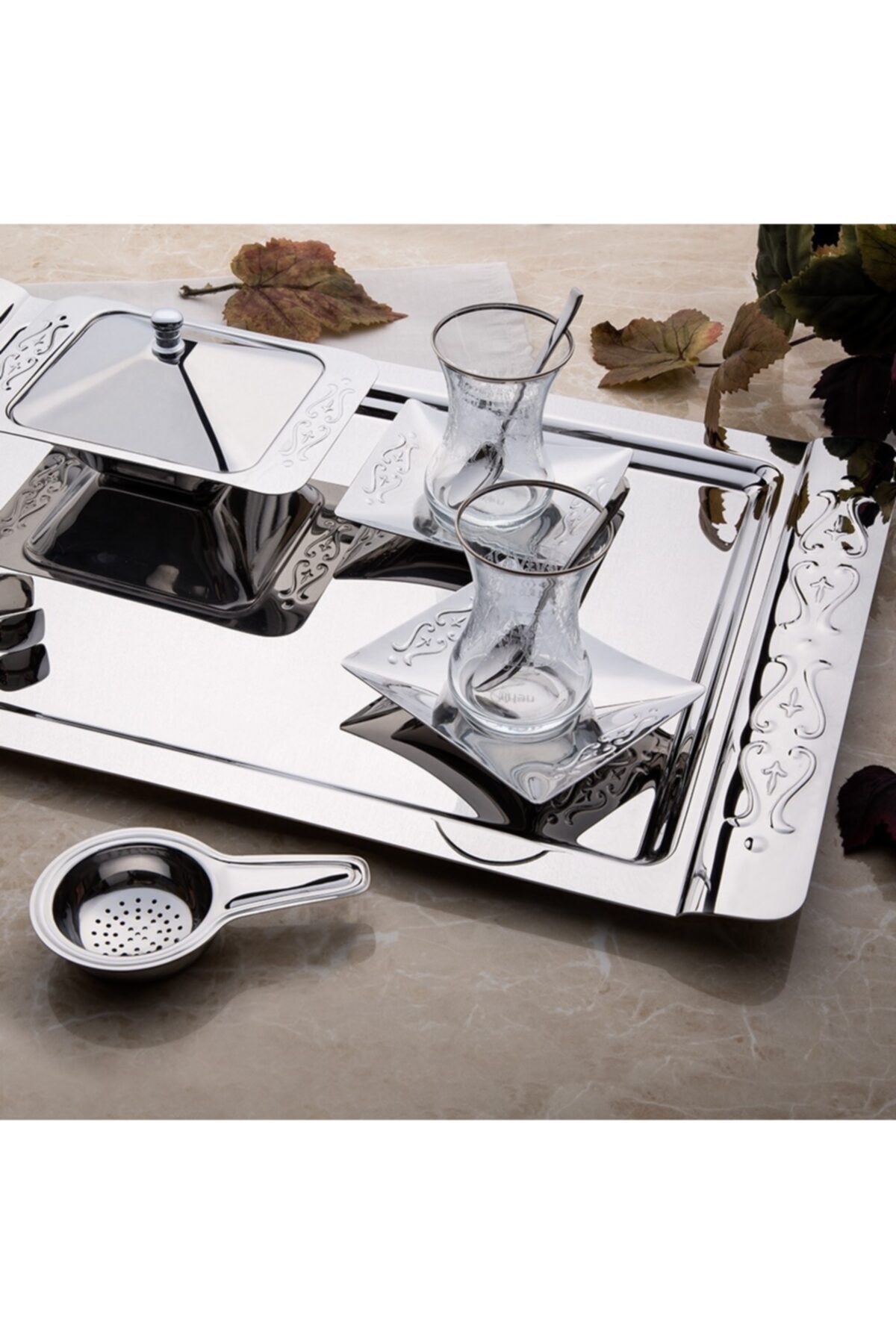 Nehir Çırağan Sade Çay Tabağı