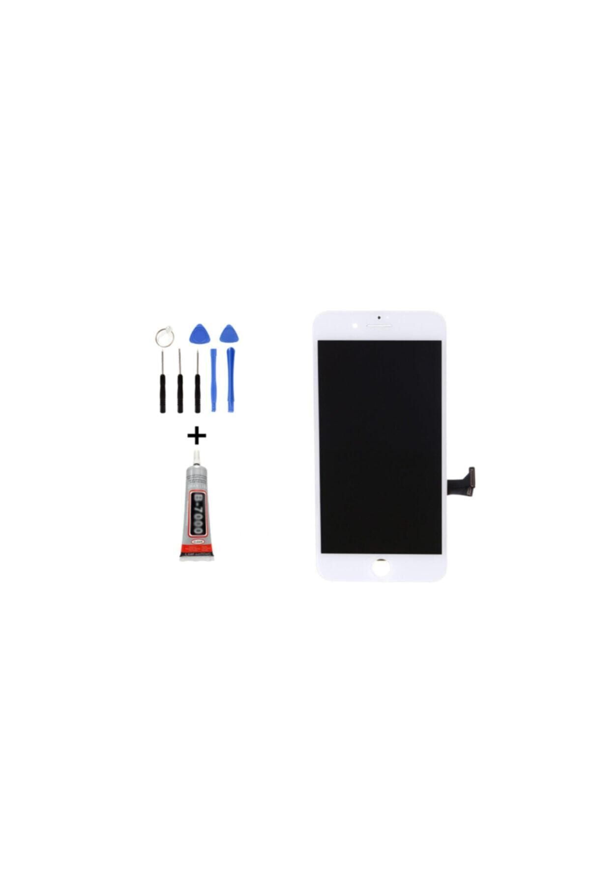 Tk Tech İPhone 7G PLUS  LCD EKRAN DOKUNMATİK BEYAZ TAMİR SETİ YANINDA !!!