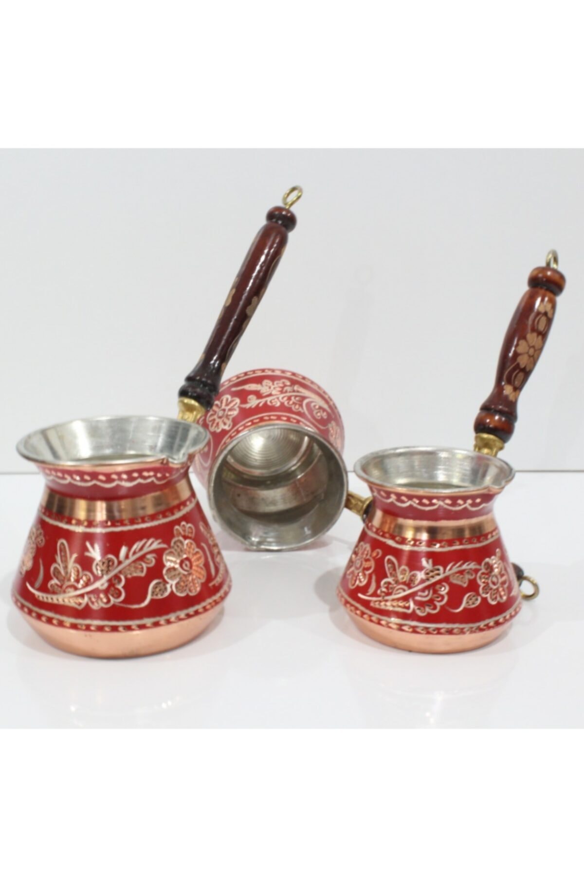 ymn bakırcılık Erzincan Işlemeli Bakir Cezve Takimi