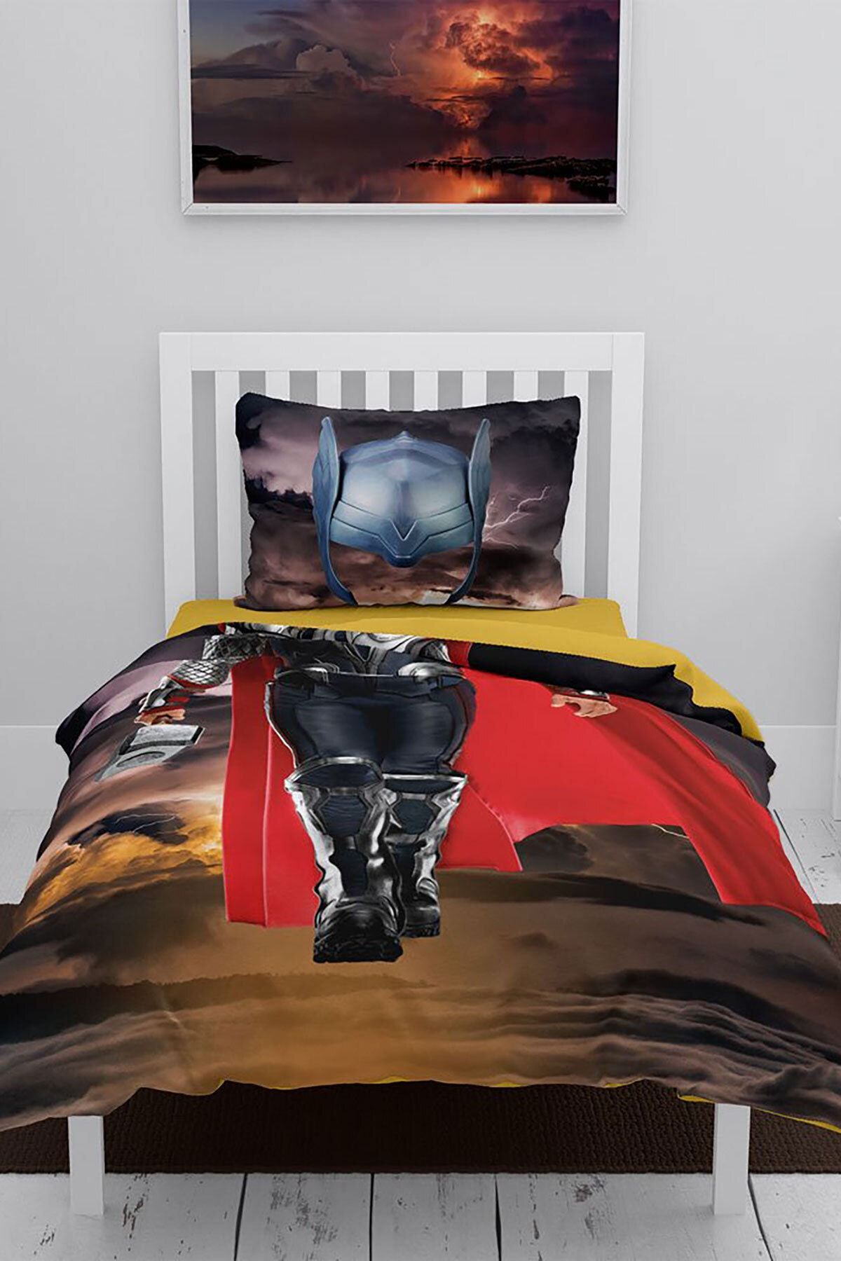 MonoHome Süper Yenilmez 3D Pamuk Saten Çocuk Nevresim Takımı