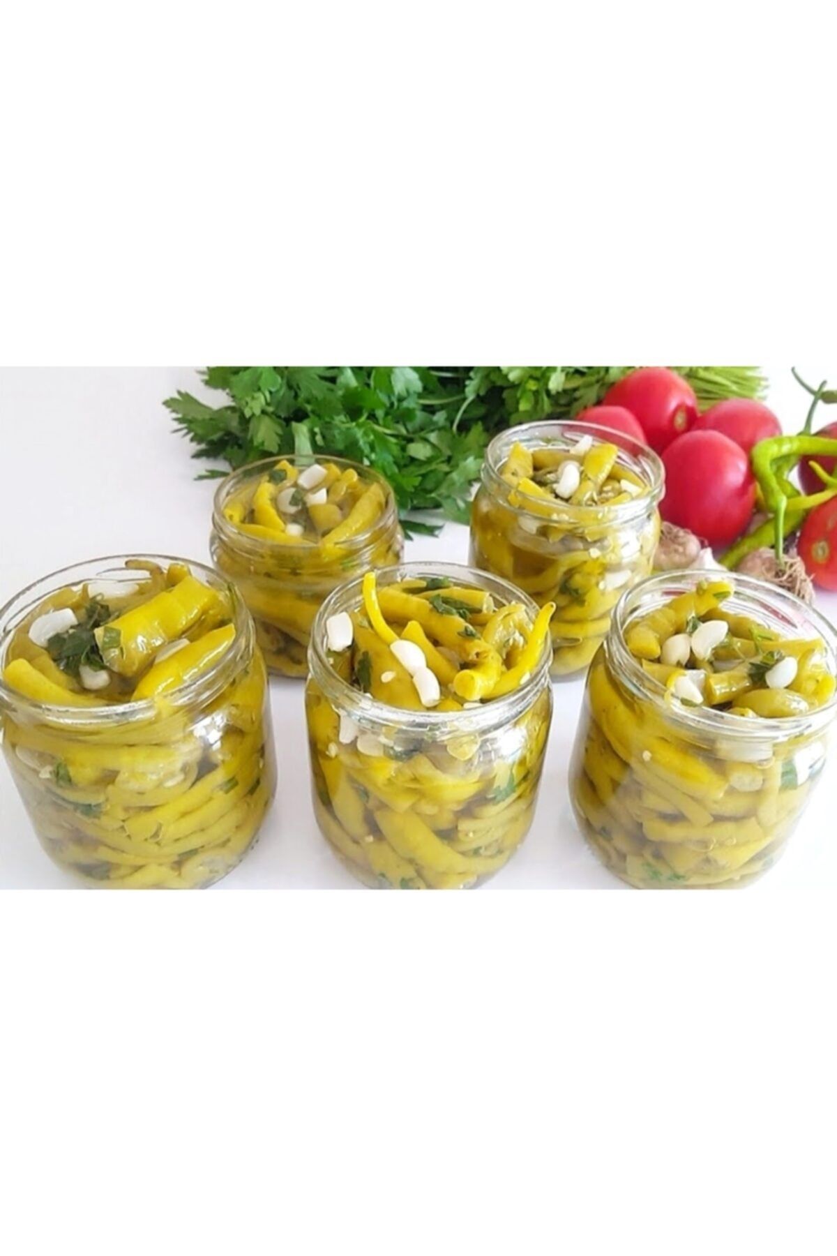 elaia Limon Tuzu Ve Sarımsak Ile Yapılan Tatlı Kıl Biber Köy Turşusu 1 Kg