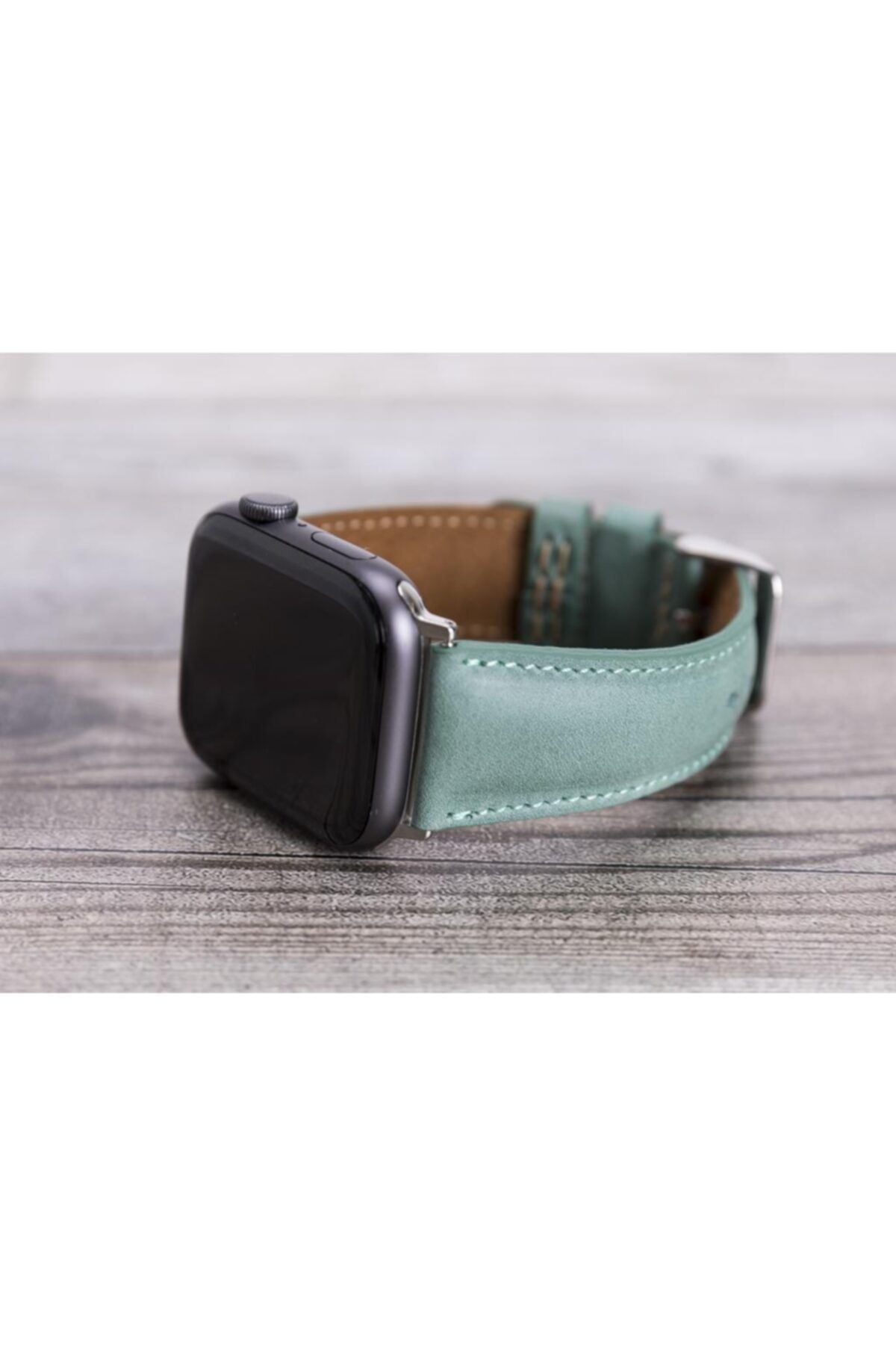 Bouletta Apple Watch Deri Kordon 42-44mm Cz12 Mint Yeşili