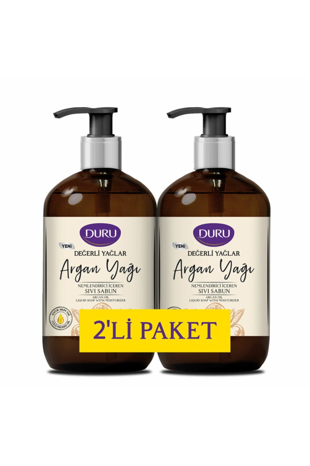 Duru Değerli Yağlar Nemlendiricili Argan Yağı Sıvı Sabun 2x500ml