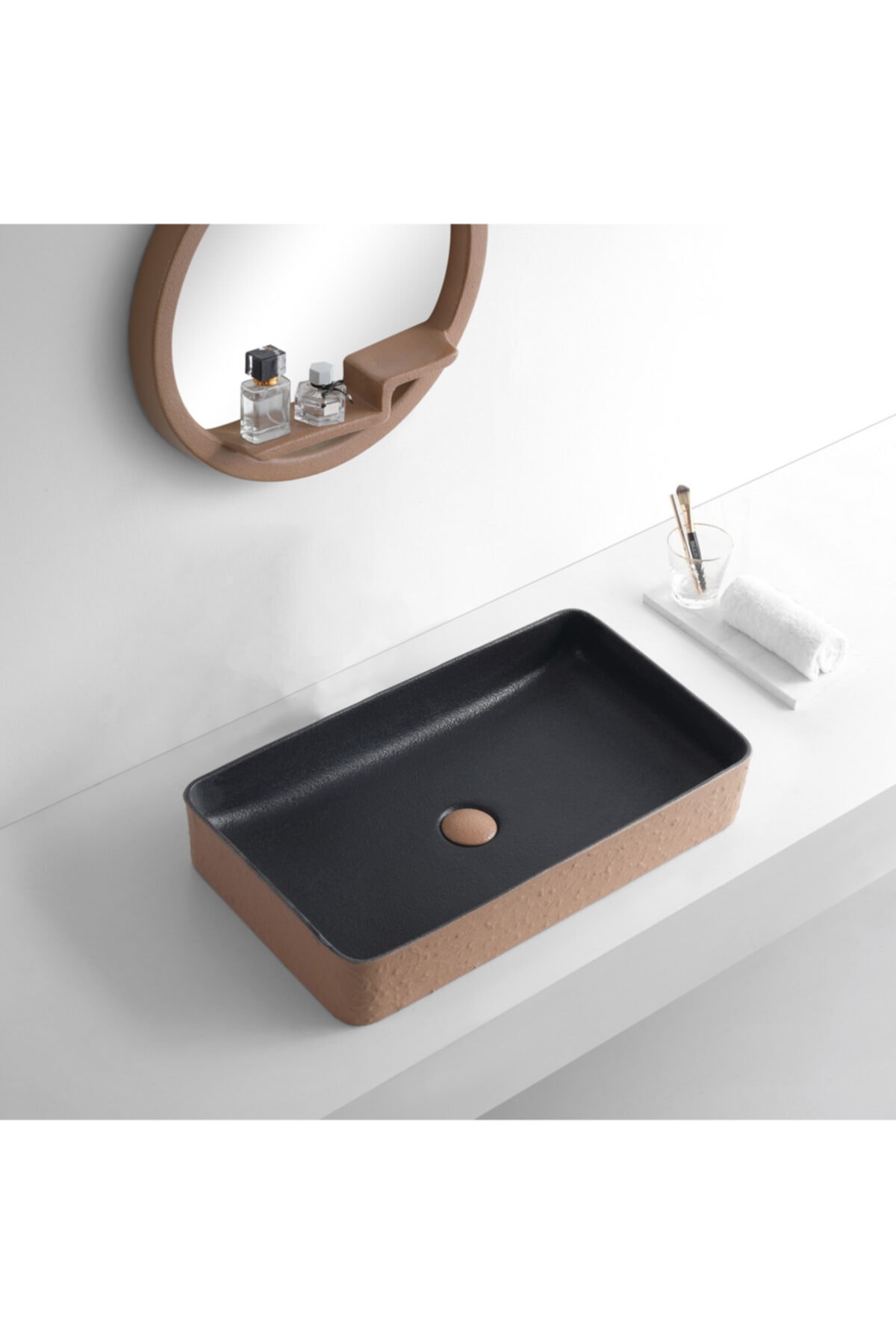 LENA Tezgah Üstü Porselen Lavabo