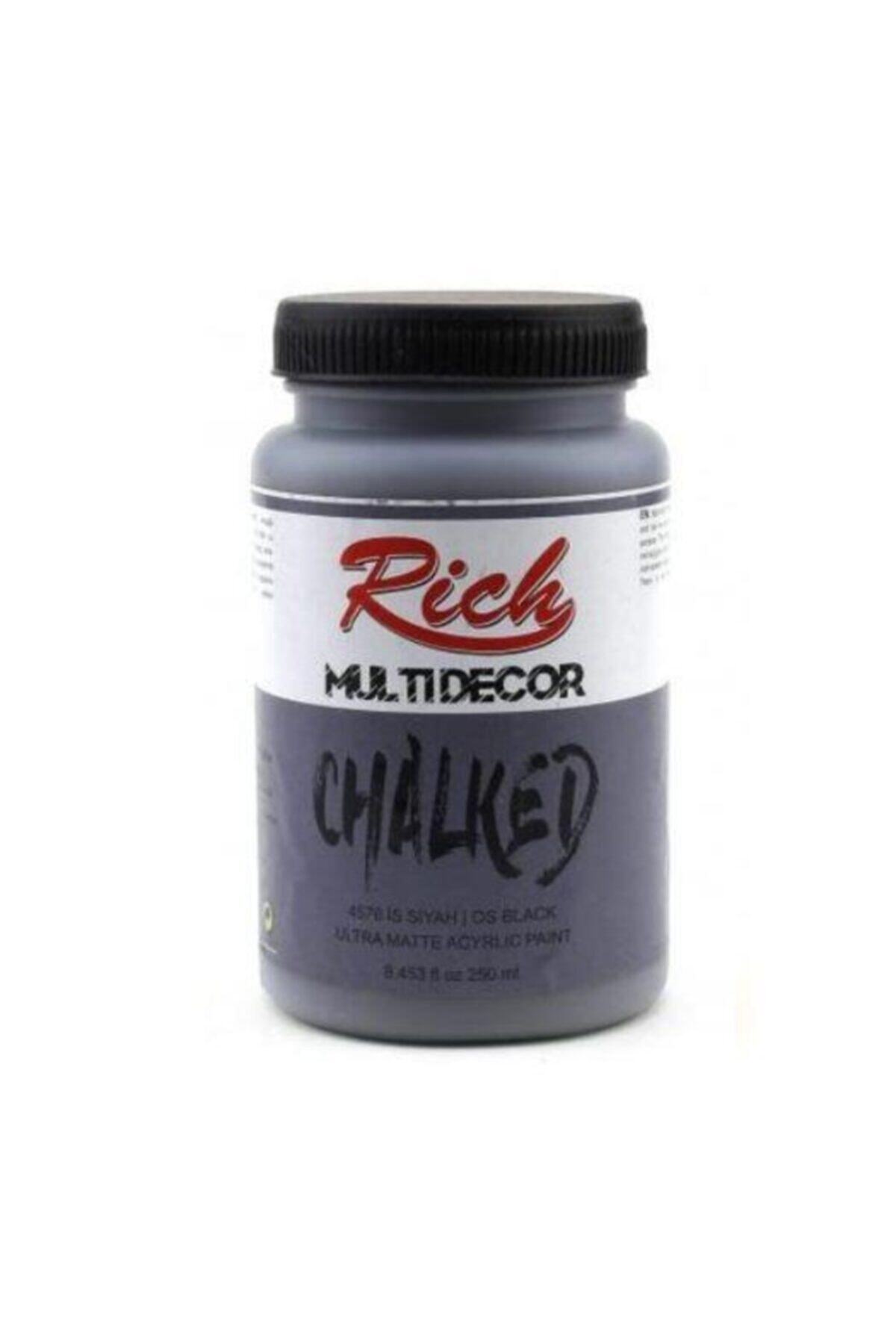 Rich Multi Decor Chalked Akrilik Boya 250 cc. 4576 İS SİYAHI