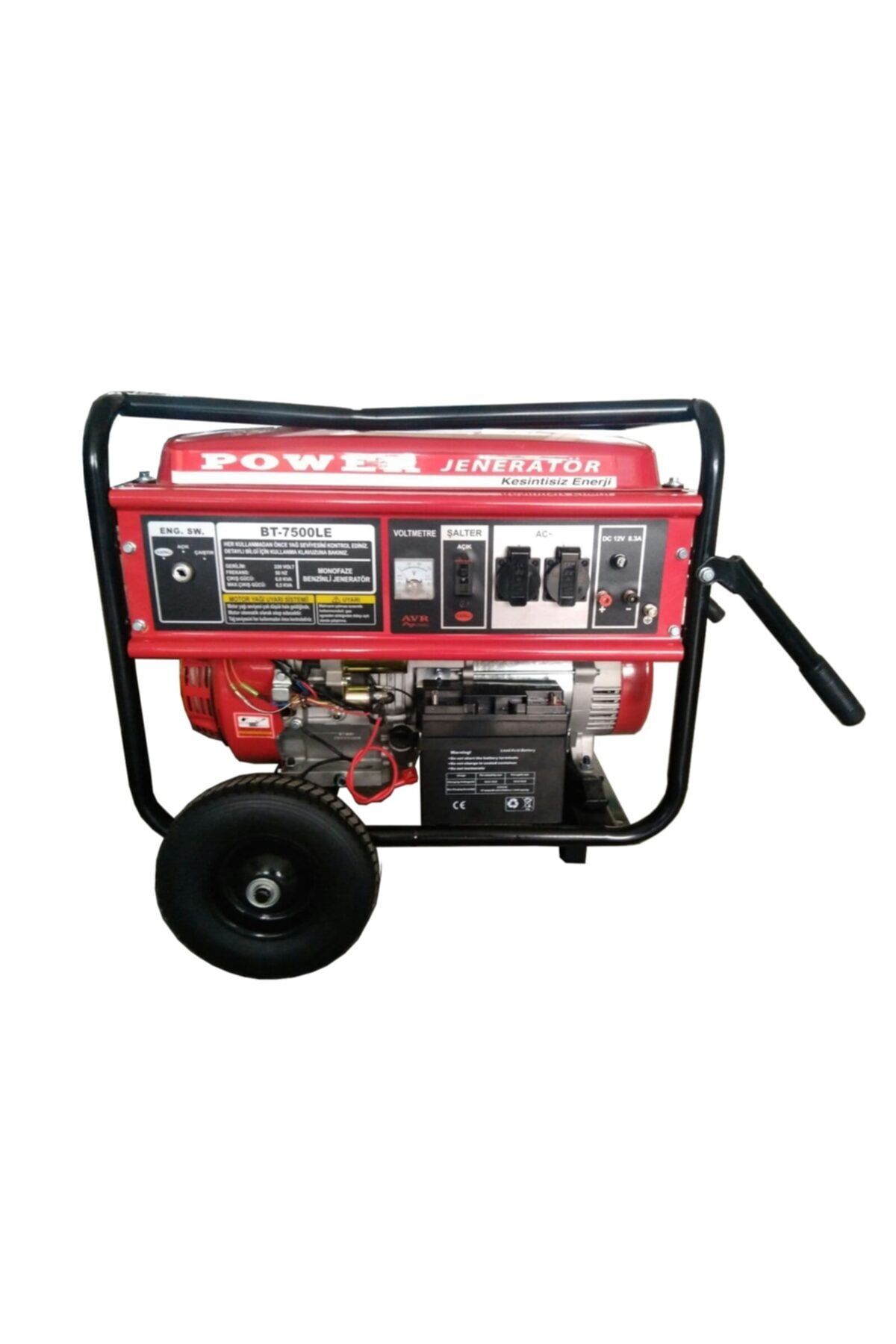 POWER Bt7500 Le 5 Kw Benzinli Jeneratör Ipli/marşlı Tekerlekli