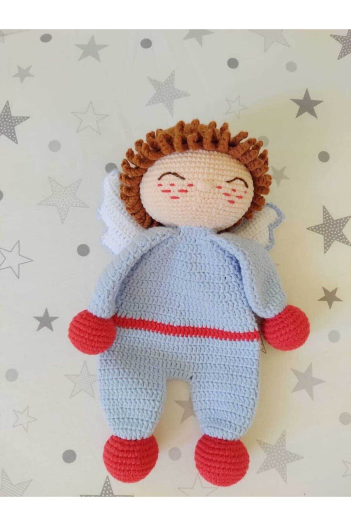 Trend bayb Amigurumi Uyku Arkadaşı Mavi