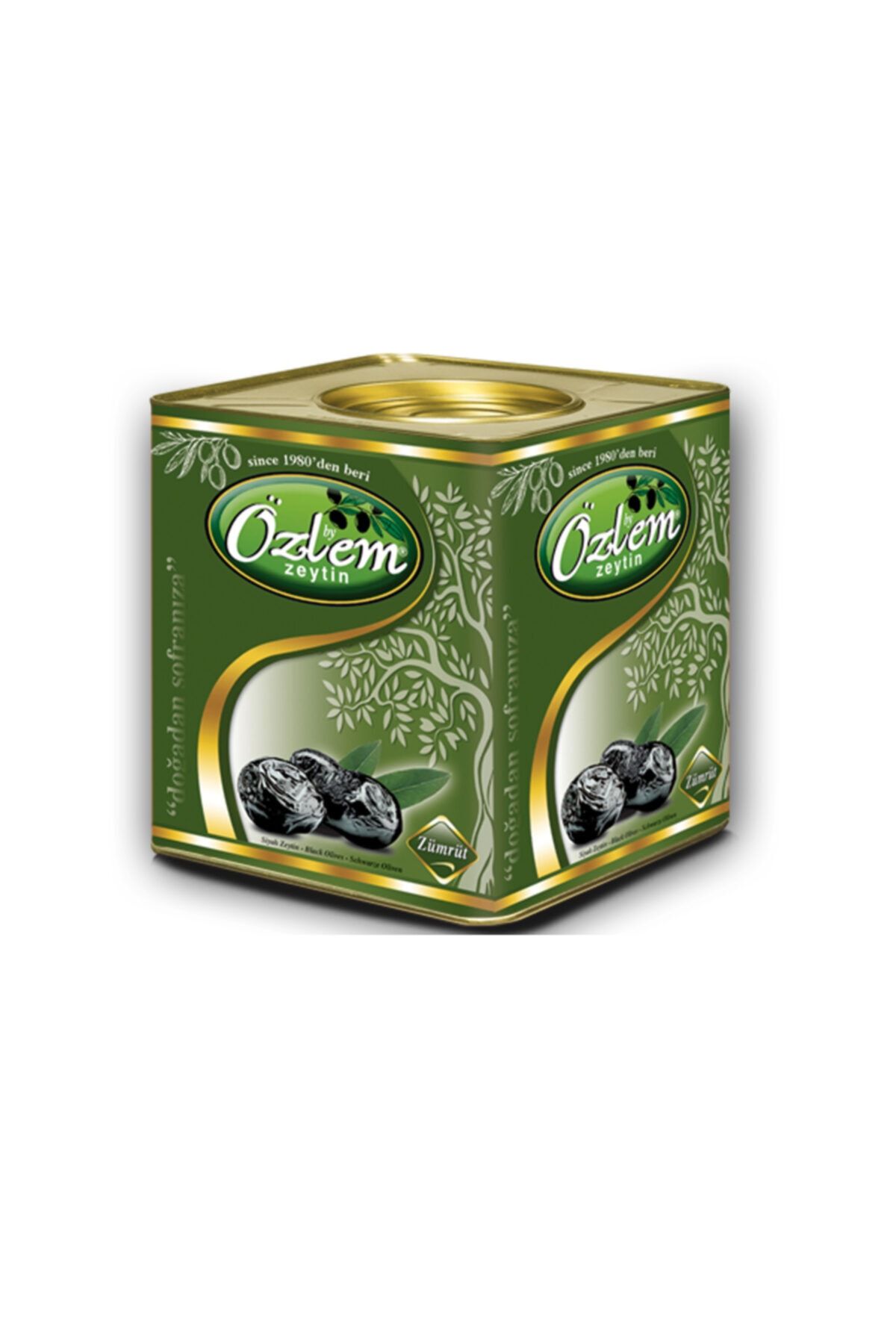 Özlem Zeytin Zümrüt Siyah Zeytin 10 kg Teneke