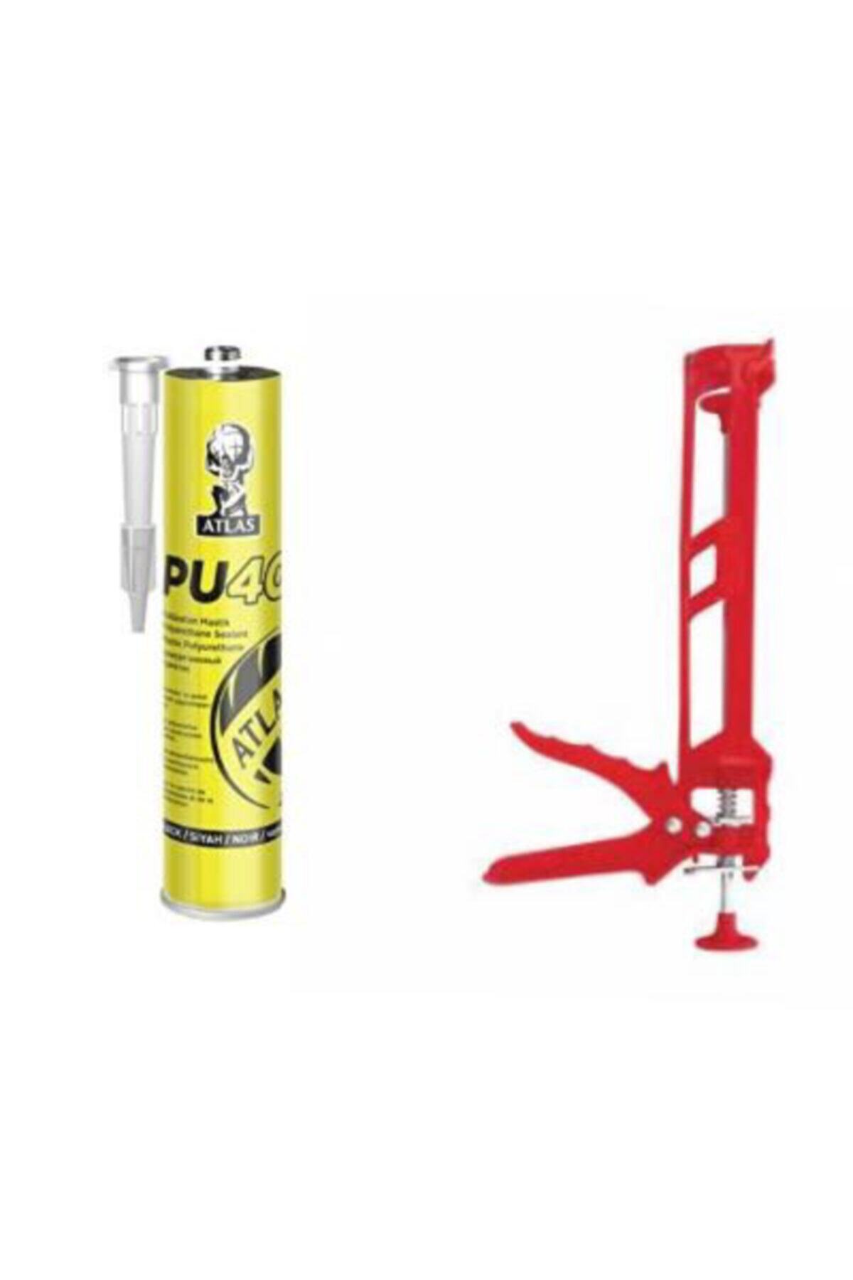 Atlas Pu40 Poliüretan Mastik 280ml Siyah + Silikon Tabancası