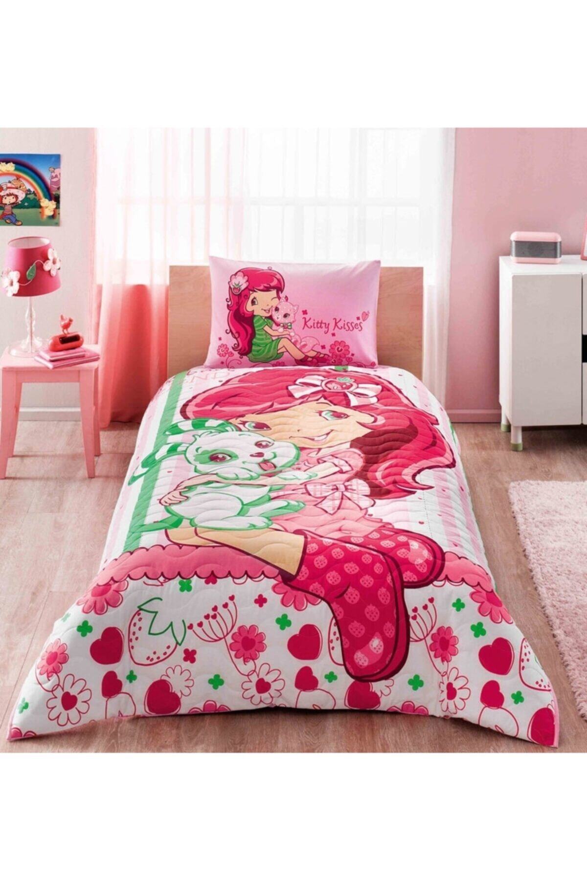 Taç Lisanslı Strawberry Shortcake Complete Set Tek Kişilik