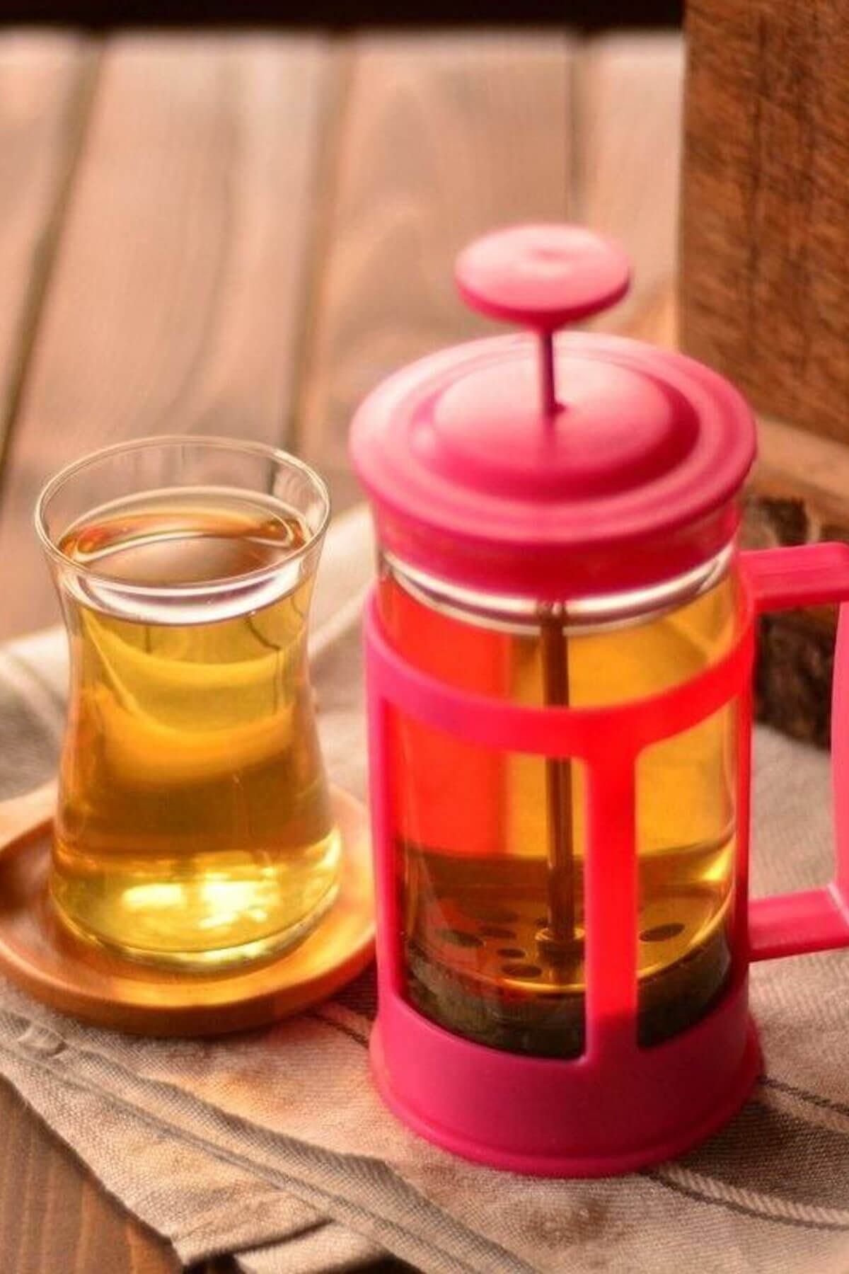 GÜVENEVİ Taşev Magic French Press Kahve Demleme Bitki Çayı Demleme 350 ml Süzgeçli Çay Kahve Kupası