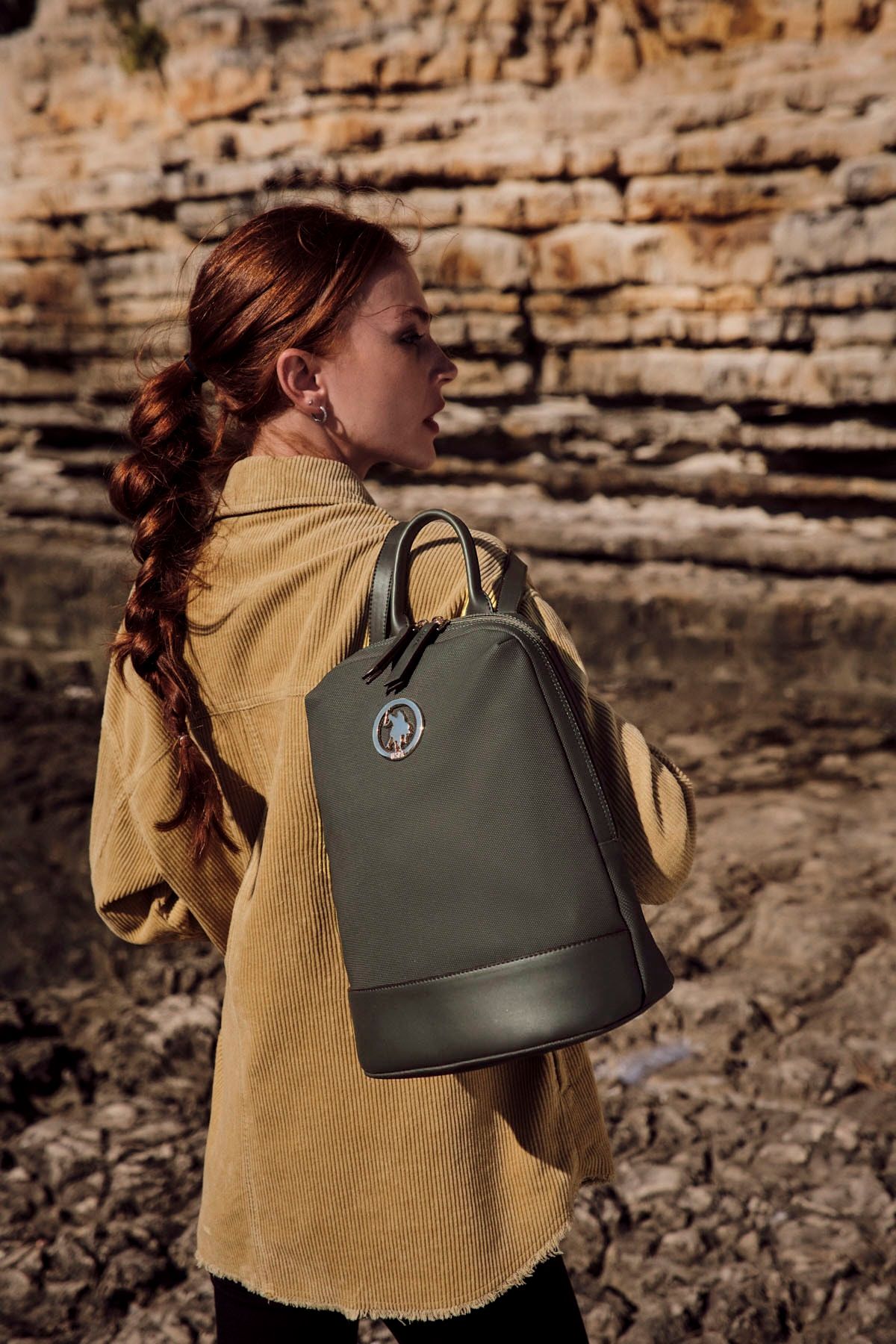 U.S. Polo Assn. Hakı-hakı Kadın Sırt Çantası Us3031