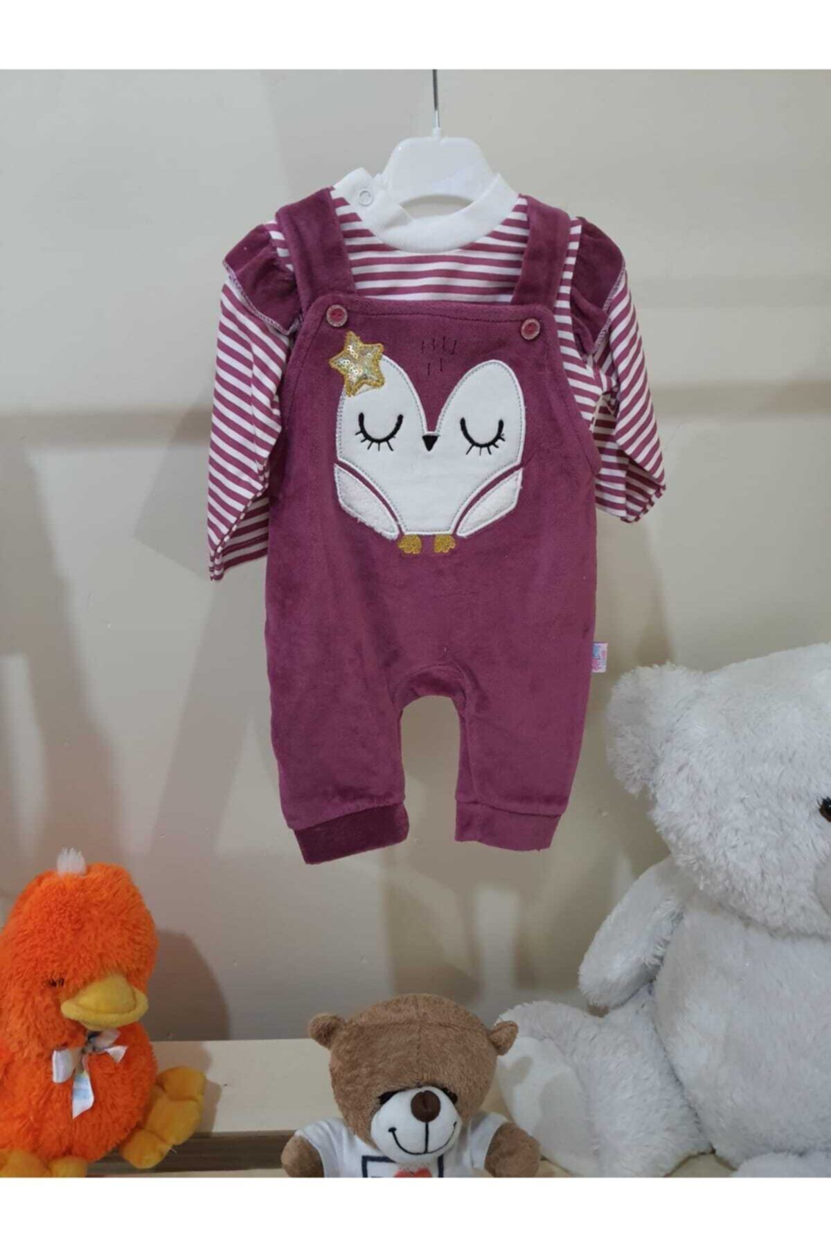 Happy Baby Kız Bebek Kadife Slopet