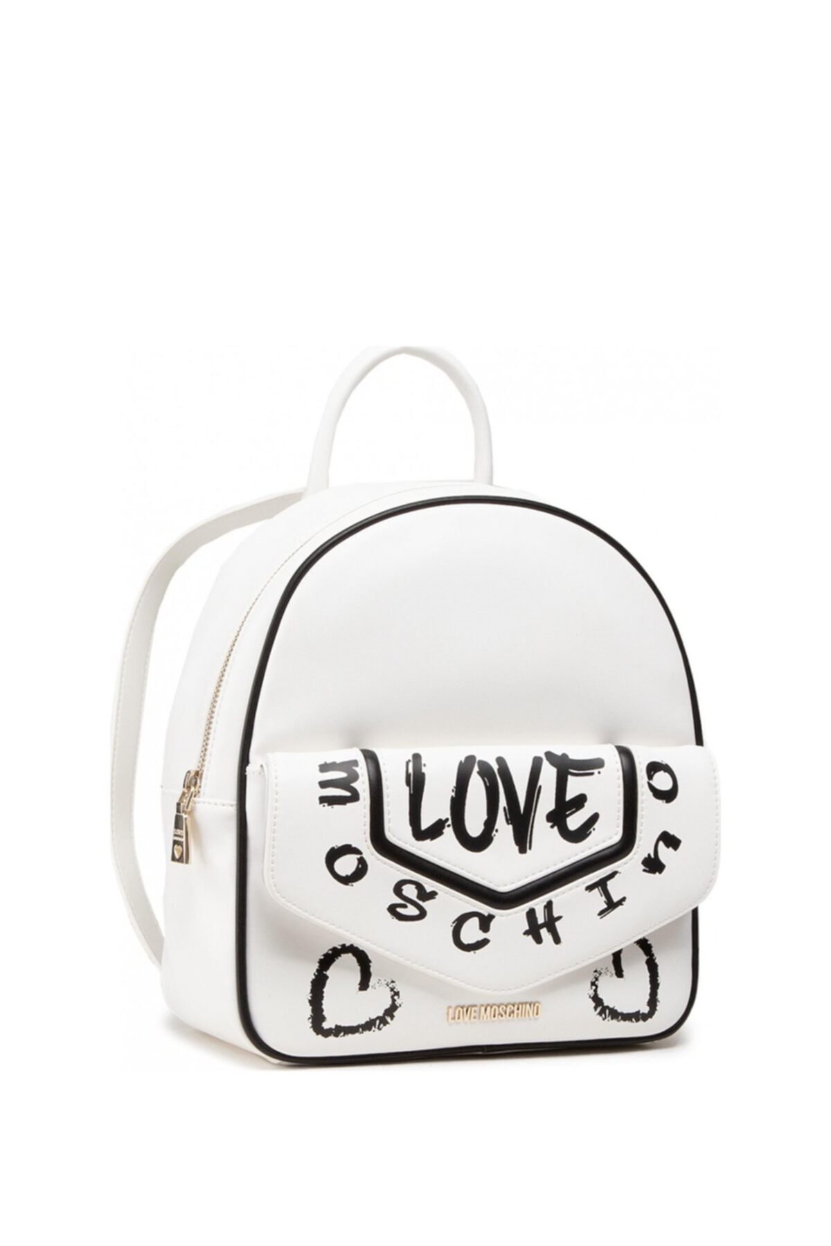 Love Moschino Çift Bölmeli Yazı Desenli Renkli Kadın Çanta