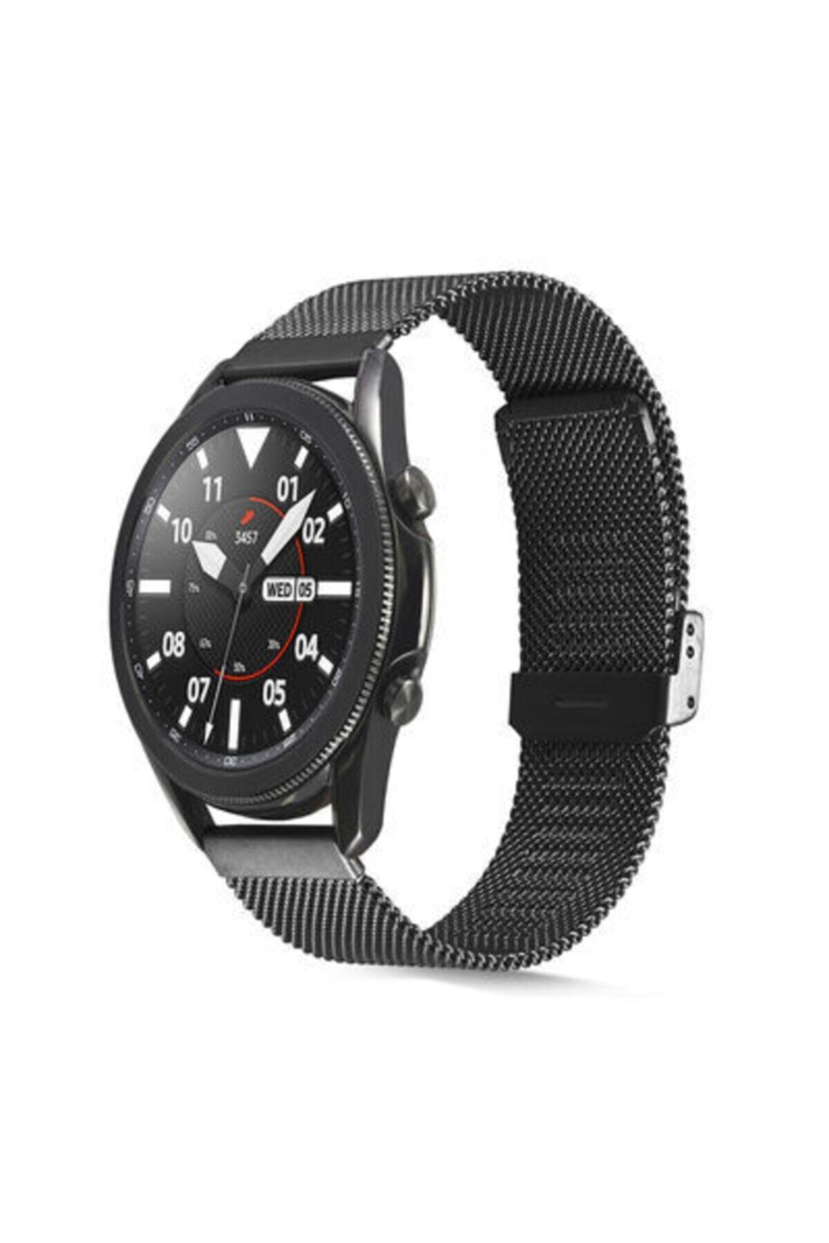 Xiaomi Mi Watch Color 22mm Klipsli Tel Örgü Işlemeli Metal Kordon