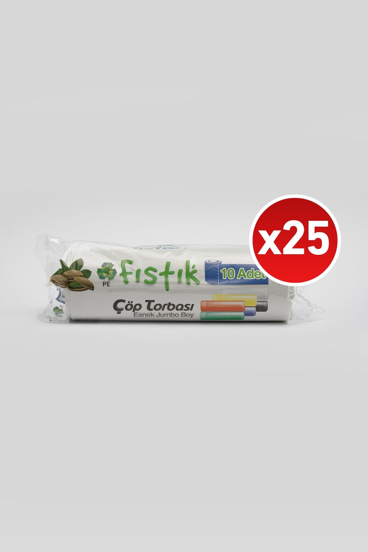 MTM Jumbo Boy Beyaz Renk Dayanıklı Çöp Torbası 25'li