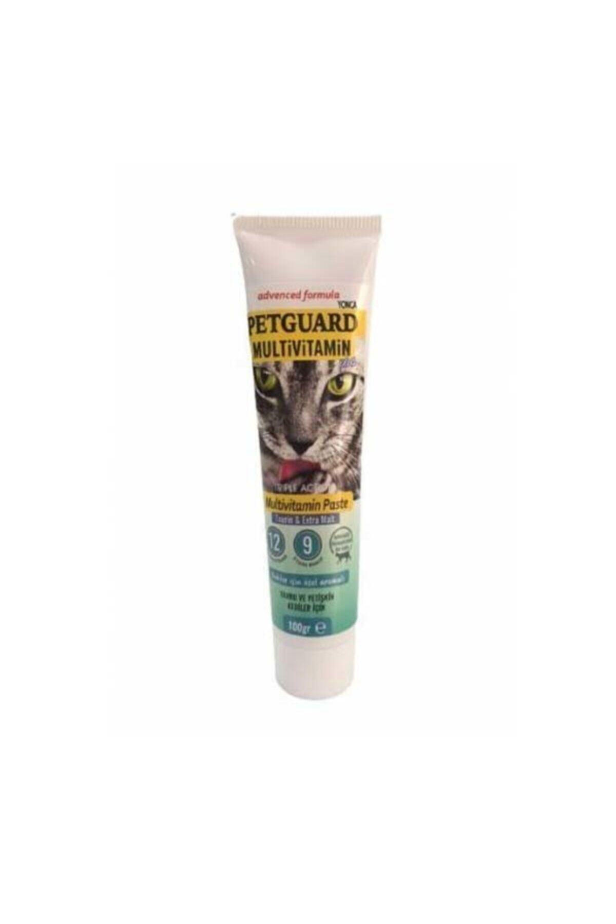 Petguard Multivitamin Plus Kediler Için 12 Vitamin Ve 9 Minarelli Taurin Macun 100 Gr