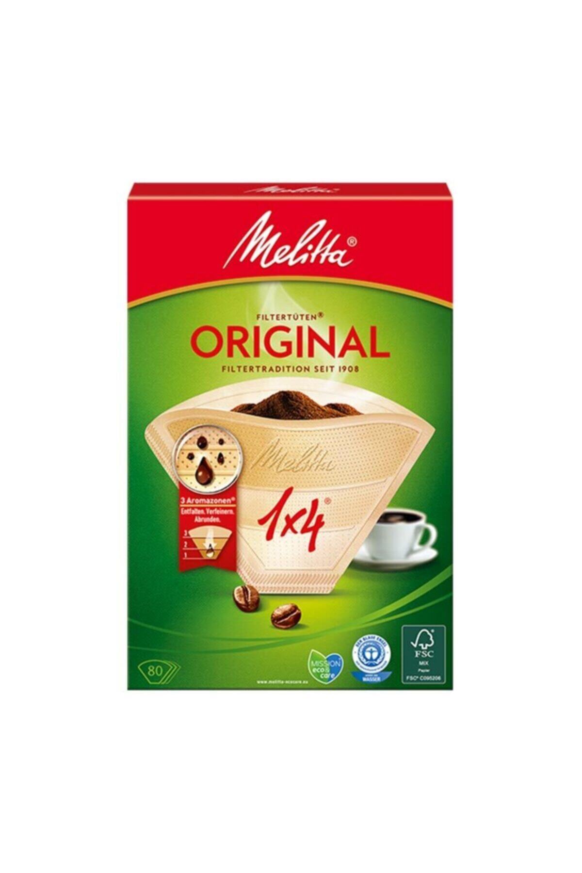 melitta 1x4 Original Kahve Filtre Kağıdı Kahverengi