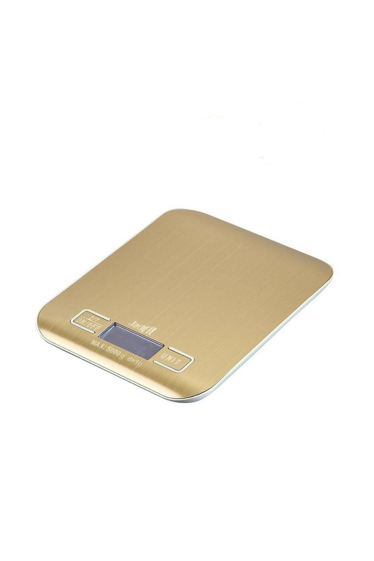 NEWSTORE HOME Dijital Hassas Mutfak Tartısı - Terazisi-hassas Ölçüm 5kg Gold Terazi