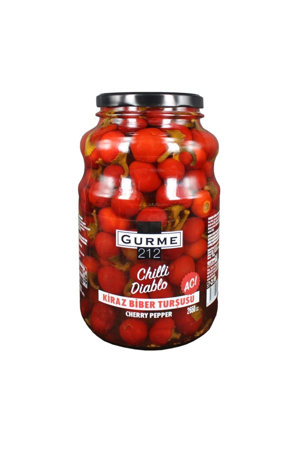 Gurme212 Acı Saplı Kiraz Biber Hazır Yemelik Meze 2 Adet x 2650ml