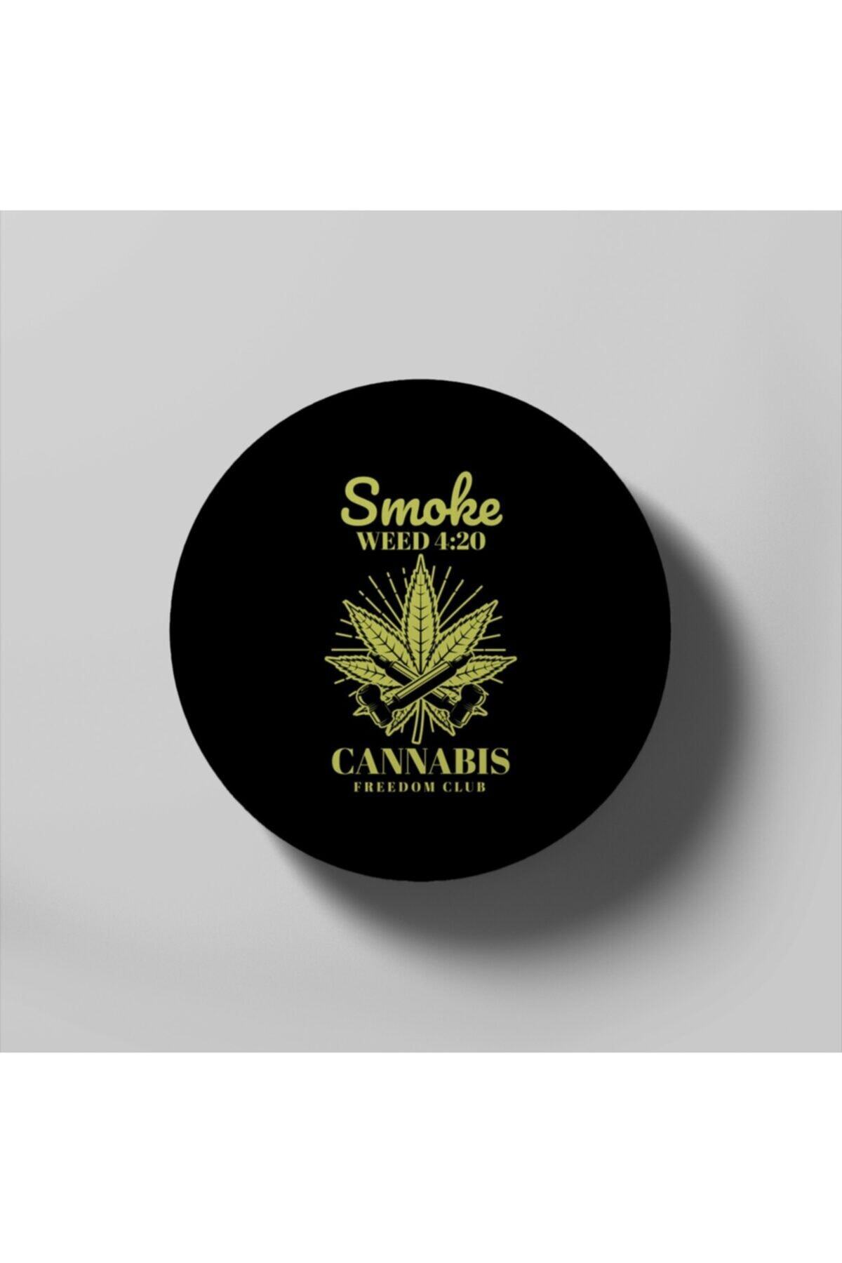 Fizello Smoke Weed 4:20 Weed Design Bardak Altlığı