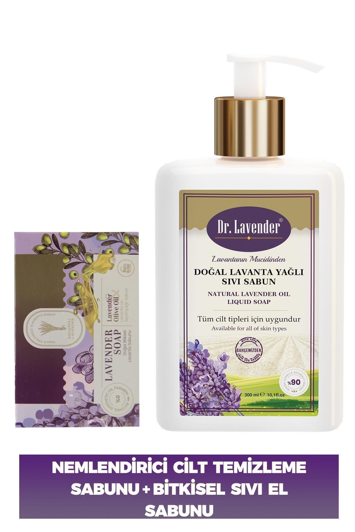 Dr. Lavender Bitkisel Zeytin Yağlı Sabun 100 Gr. + Bitkisel Lavanta Yağlı Sıvı Sabun 300 Gr.