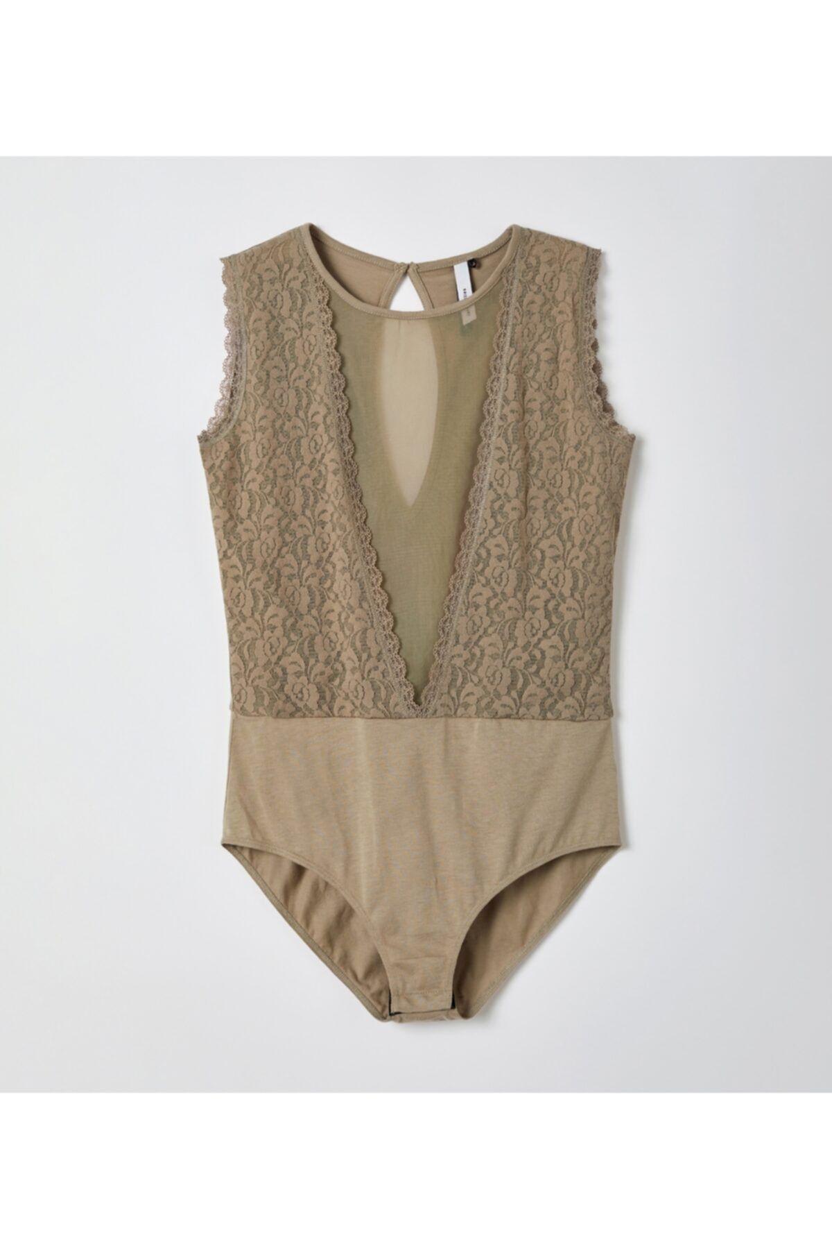 lordsxlilies Dantel Detaylı Bodysuit-lmb - 229-puslu Kahve
