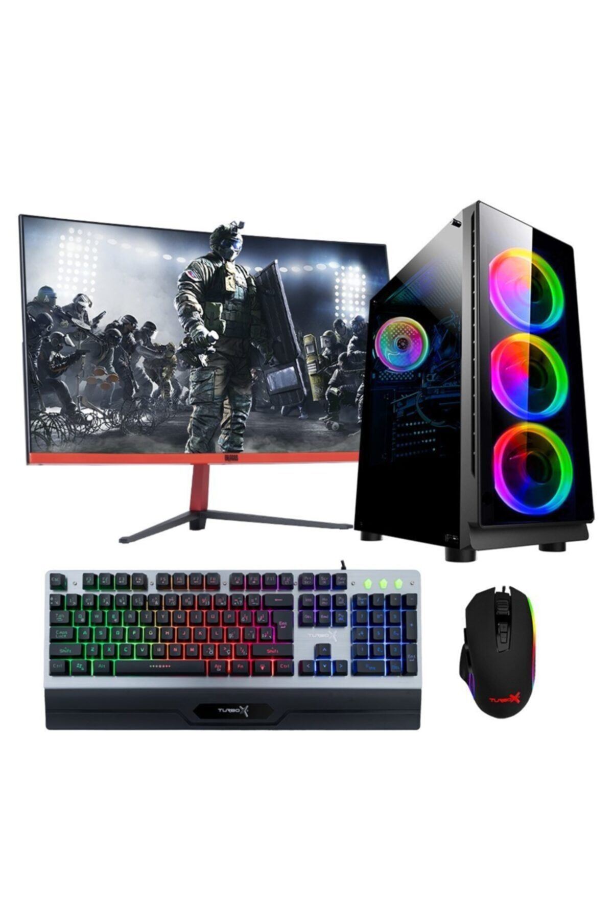 TURBOX Tx933 i5 3470 8GB Ram 256GB SSD 4GB GTX1050Ti Ekran Kartı 23.6\