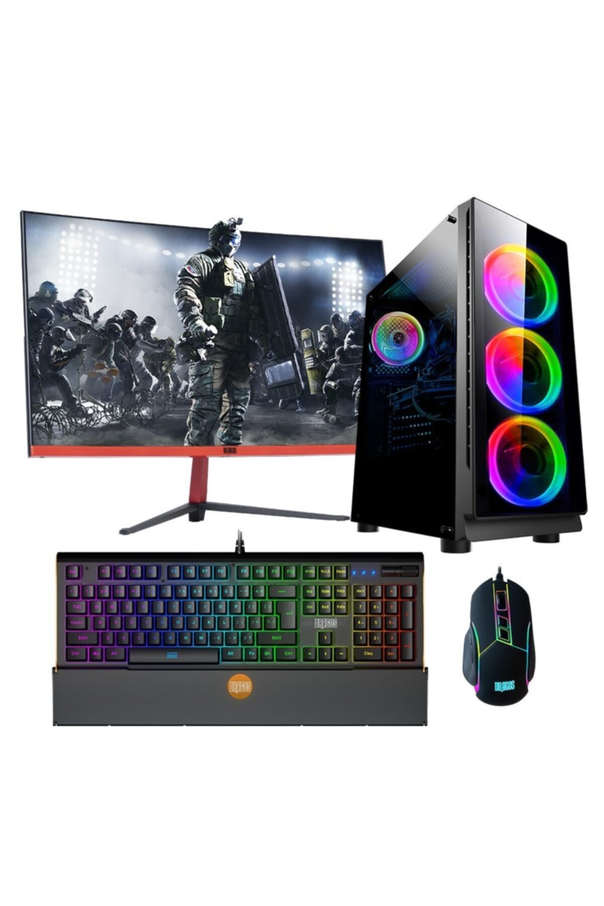 TURBOX Tx931 i5 3470 16GB Ram 256GB SSD 4GB GTX1050Ti Ekran Kartı 23.6\