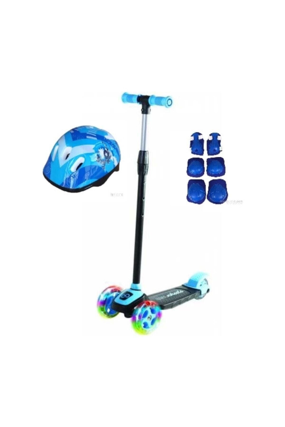 Cool Wheels Led Işıklı 3 Tekerlekli Twist Çocuk Scooter Full Set Mavi