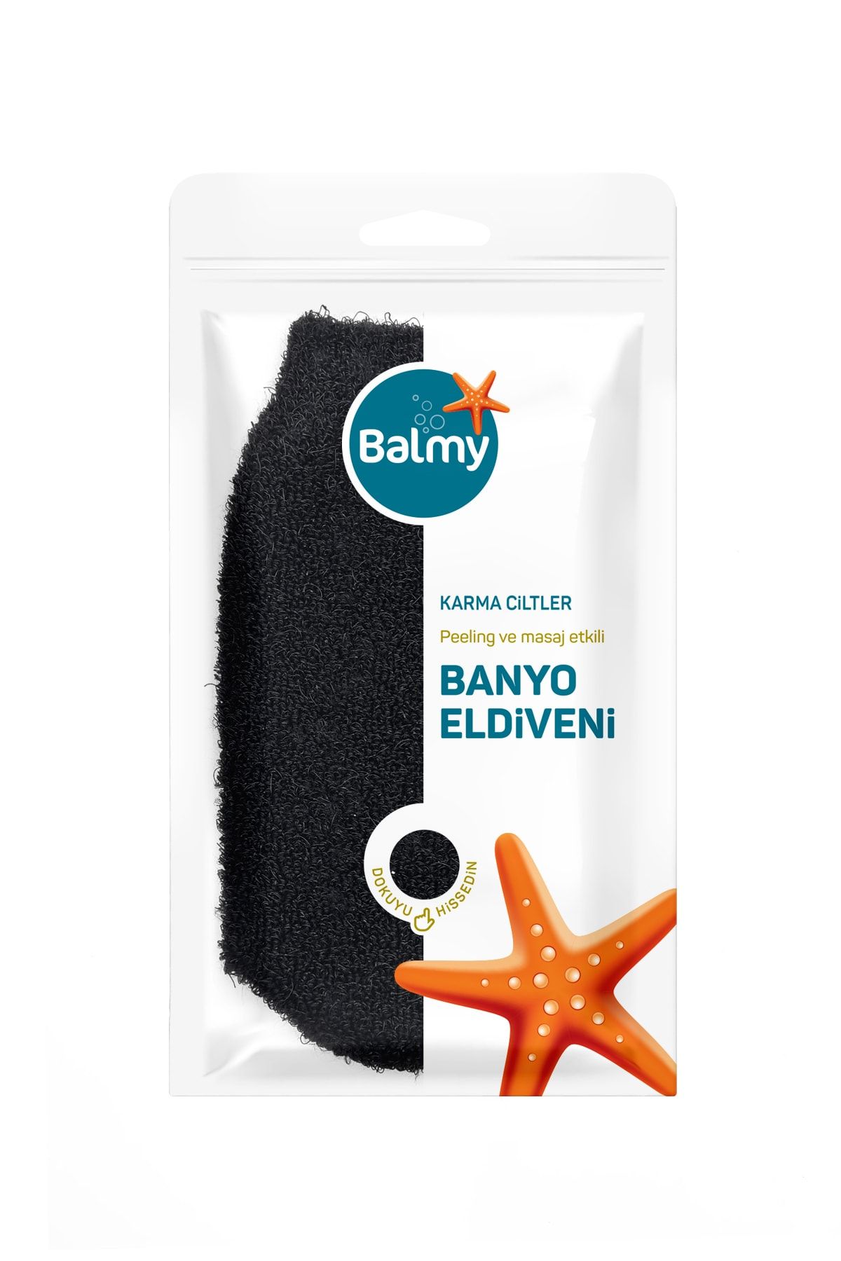 Balmy Rainbow Banyo Eldiveni Siyah