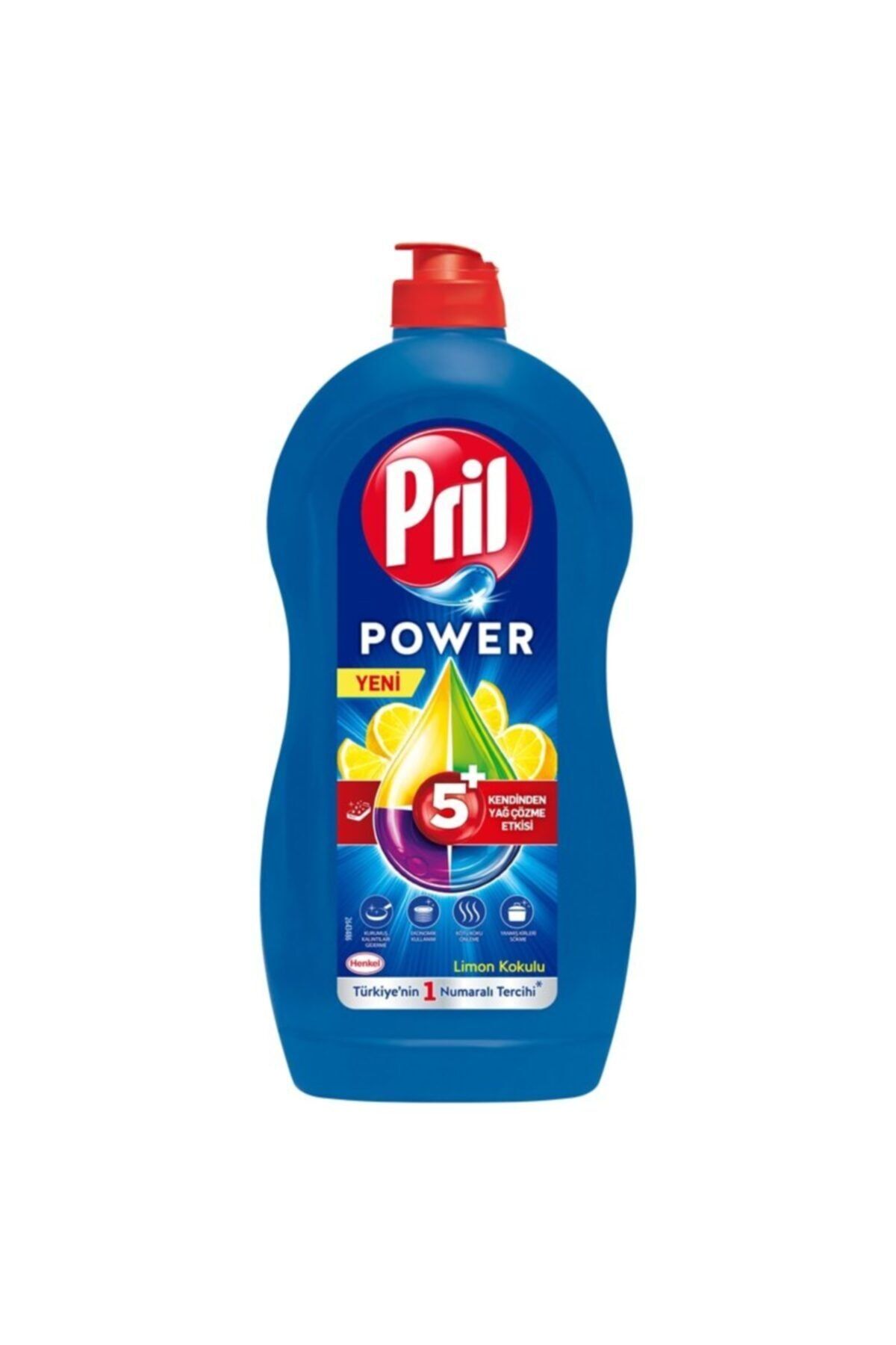 Pril Power 5 Artı Etki Sıvı Bulaşık Deterjanı Limon 1350 gr