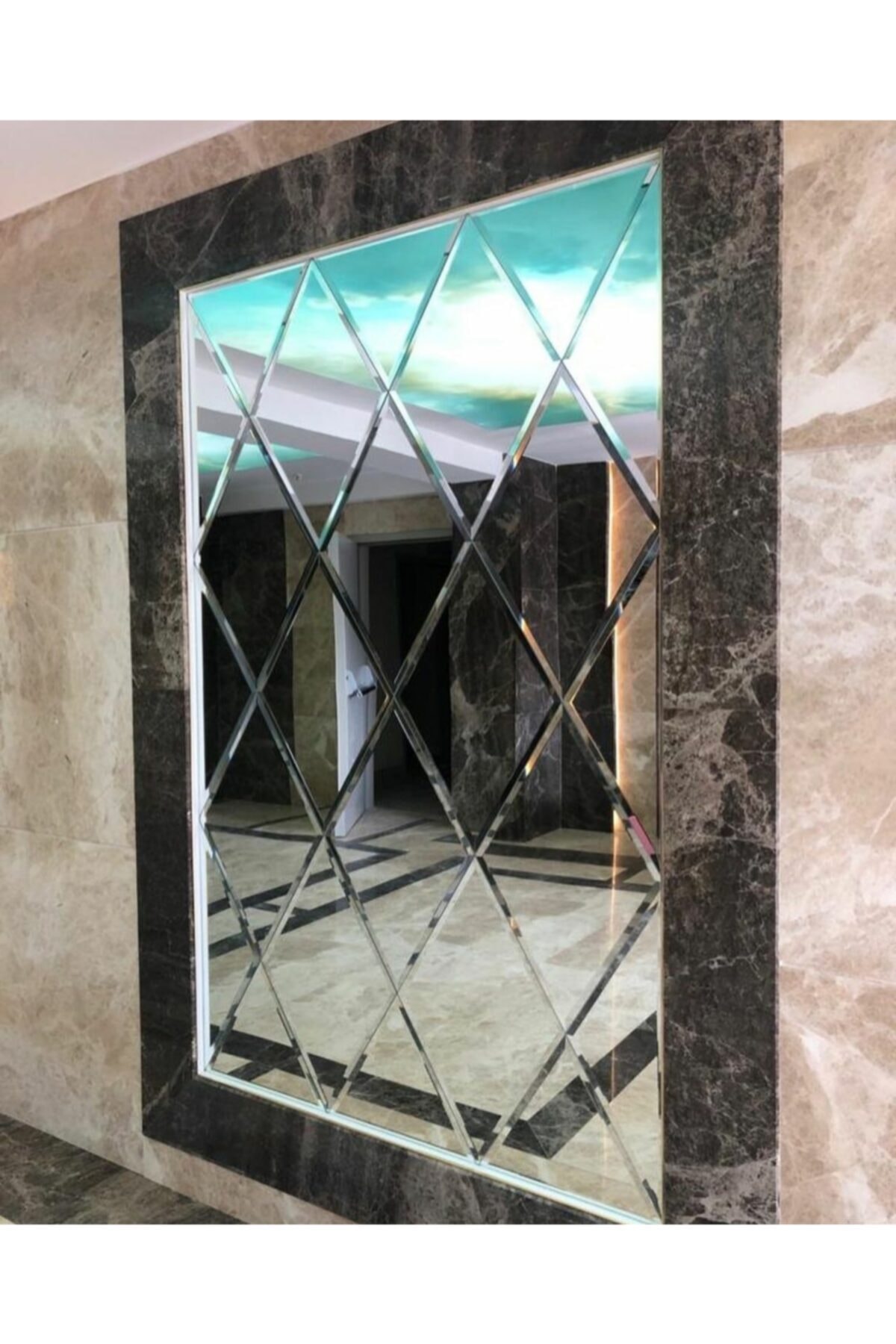 taurum Bizoteli Baklava Desenli Ayna 90x180