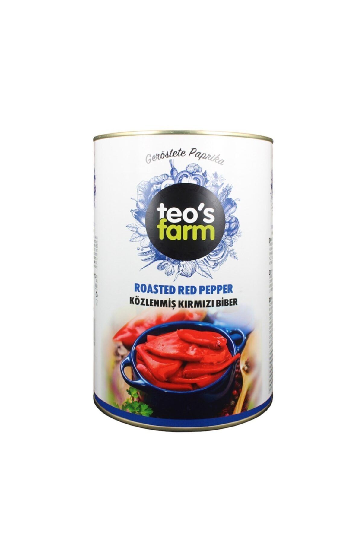 Gurme212 Közlenmiş Biber, Hazır Meze, Büyük Boy (3 Adet X 3100gr)