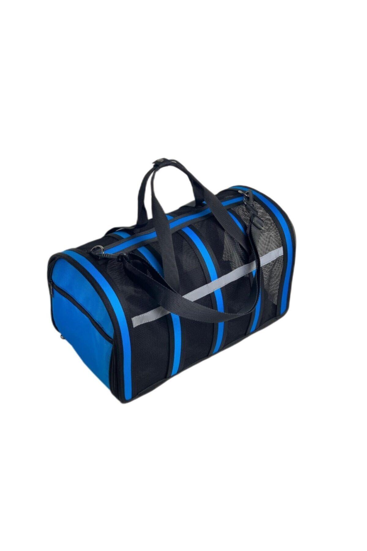 Glipet Kedi & Köpek Fileli Taşıma Çantası 47x27x26cm Mavi