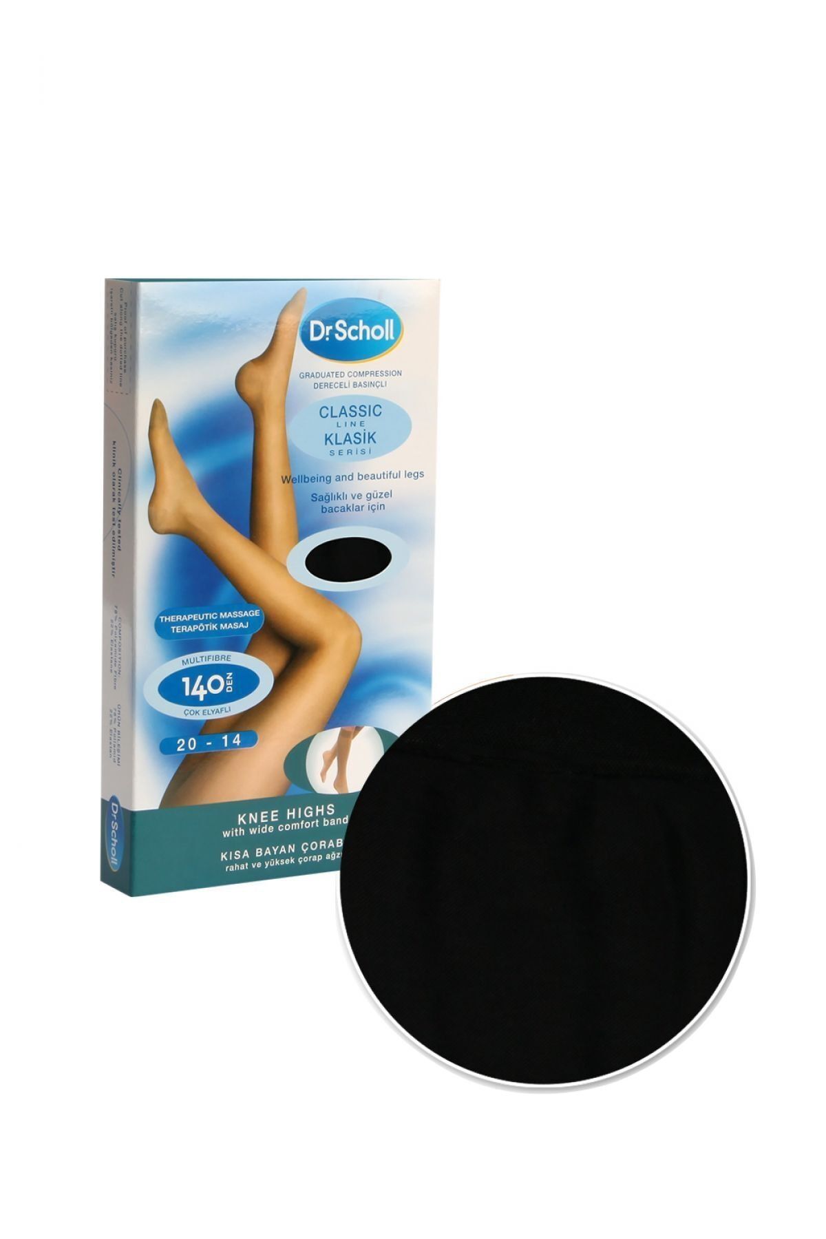 Dr Scholl Scholl 140.den.kısa Varis Çorabı Siyah/black
