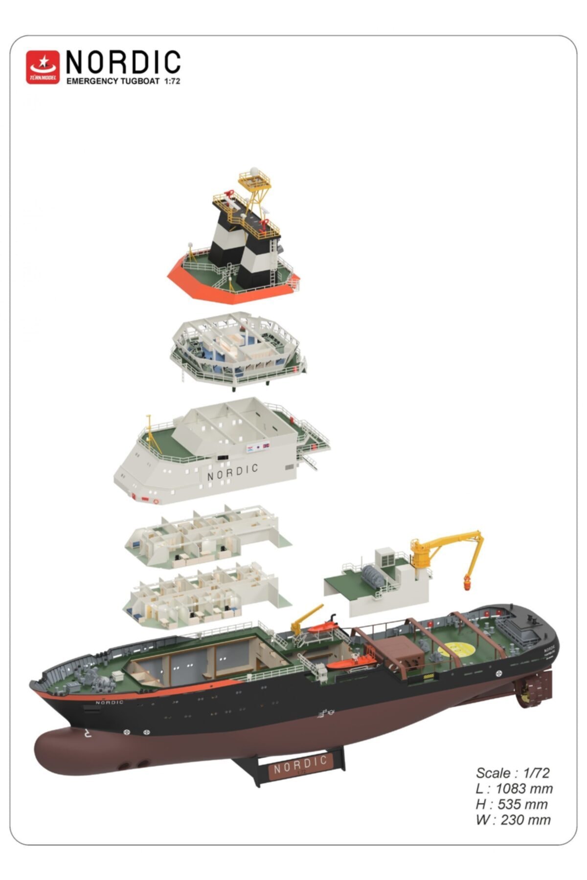 Türk Model 1/72 Nordic “emergency Tug Boat”