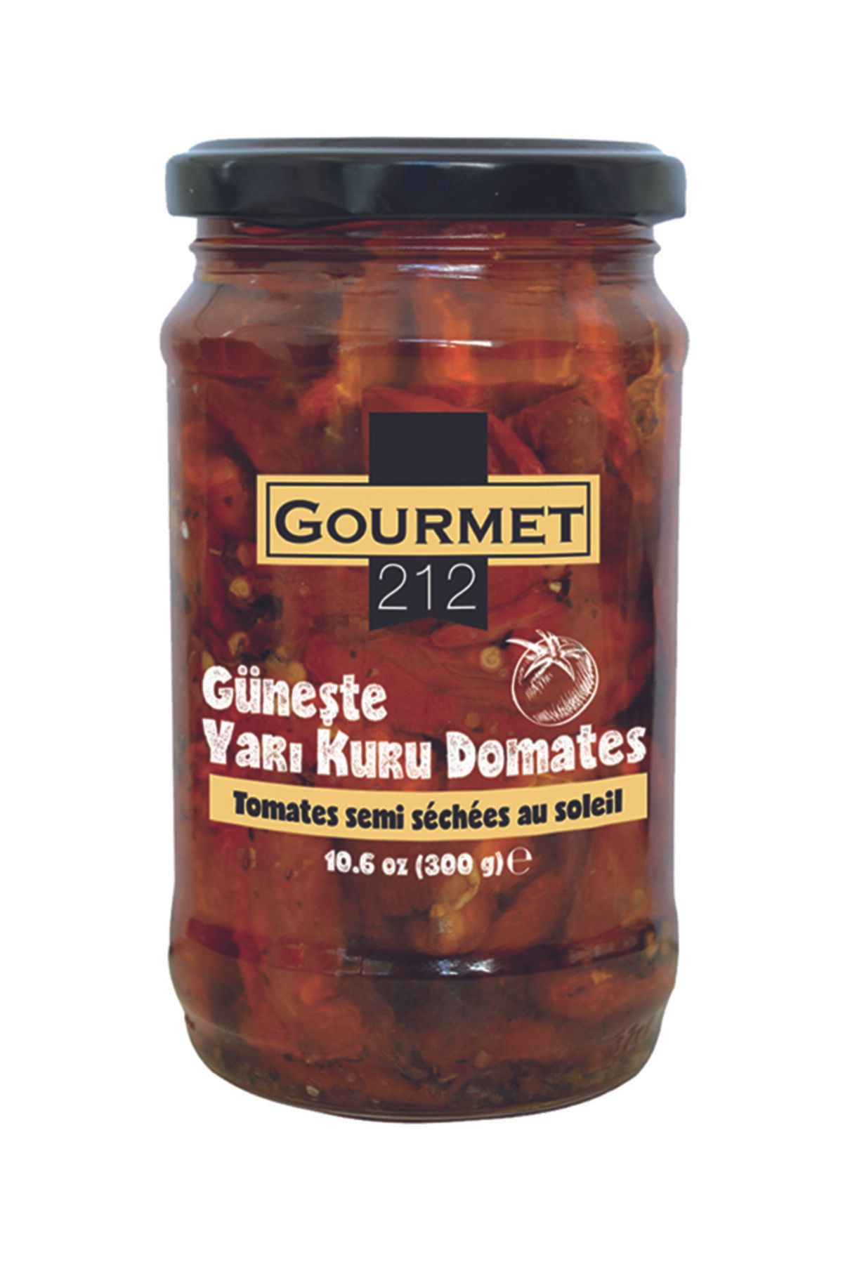 Gurme212 Güneşte Yarı Kuru Domates, Meze (1 Adet X 320cc)