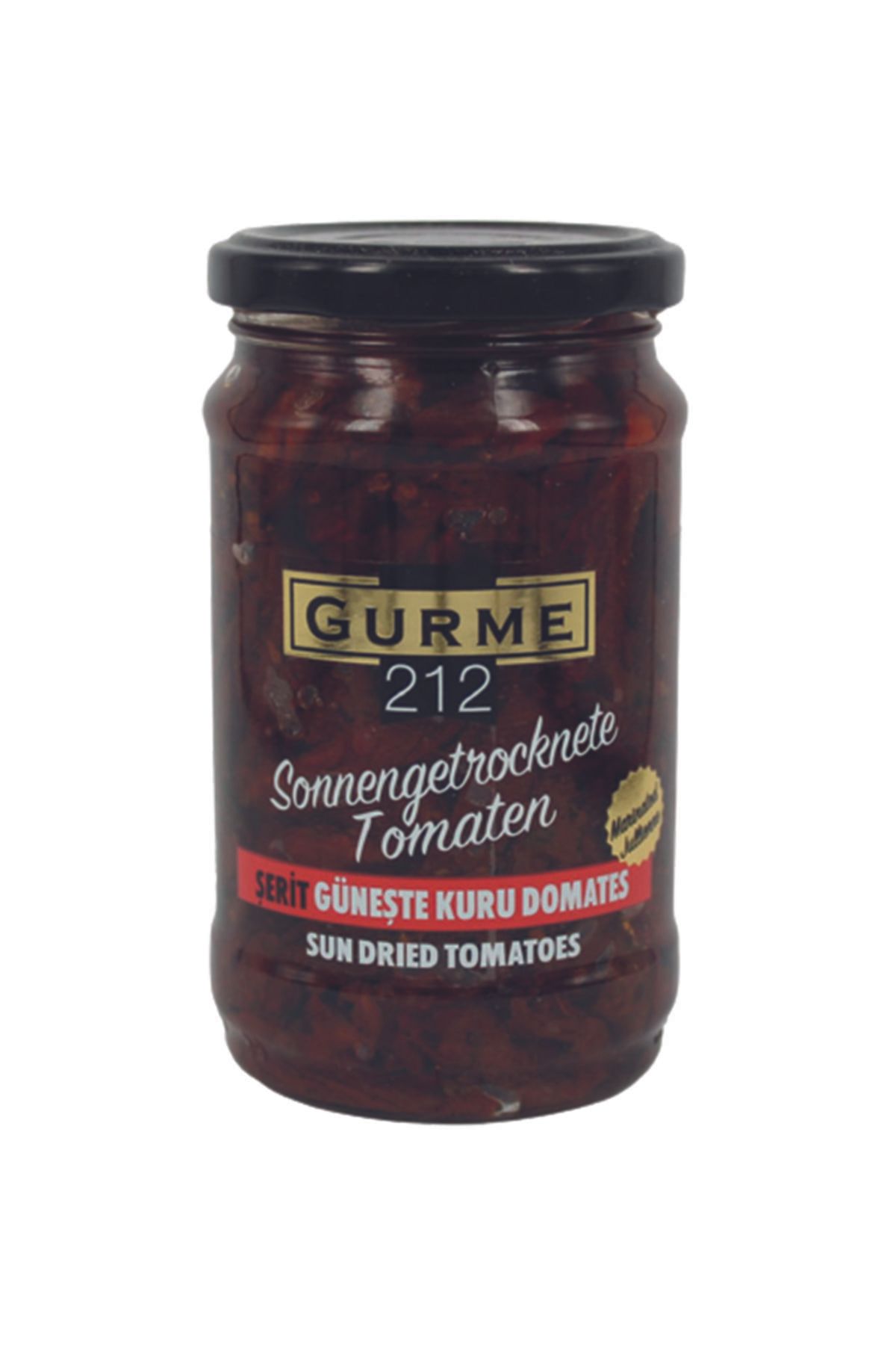 Gurme212 Kurutulmuş Domates, Şerit Kesim, Güneşte Kurutma (1 Adet X 320cc)