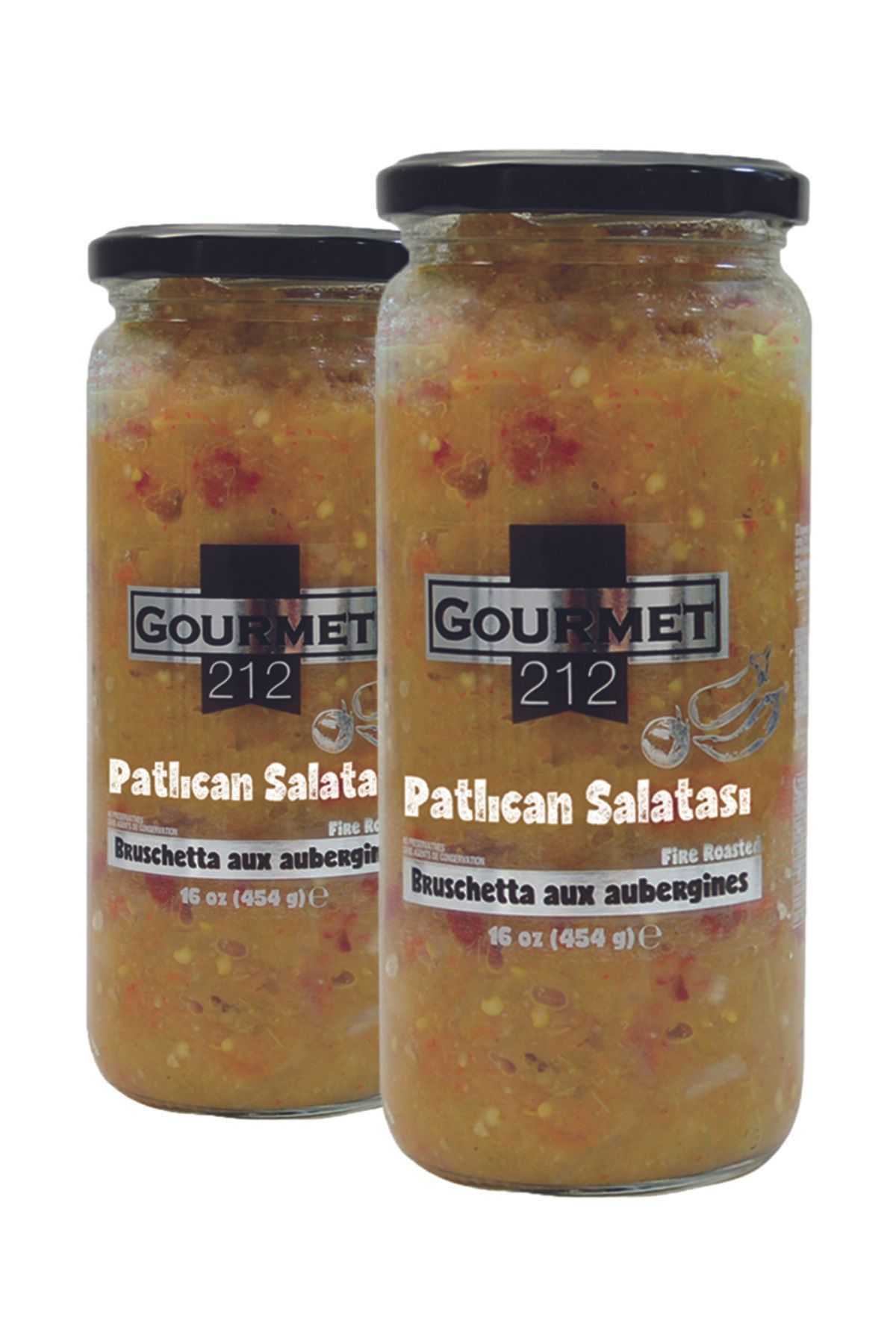 Gurme212 Patlıcan Salatası, Meze (2 Adet X 500cc)
