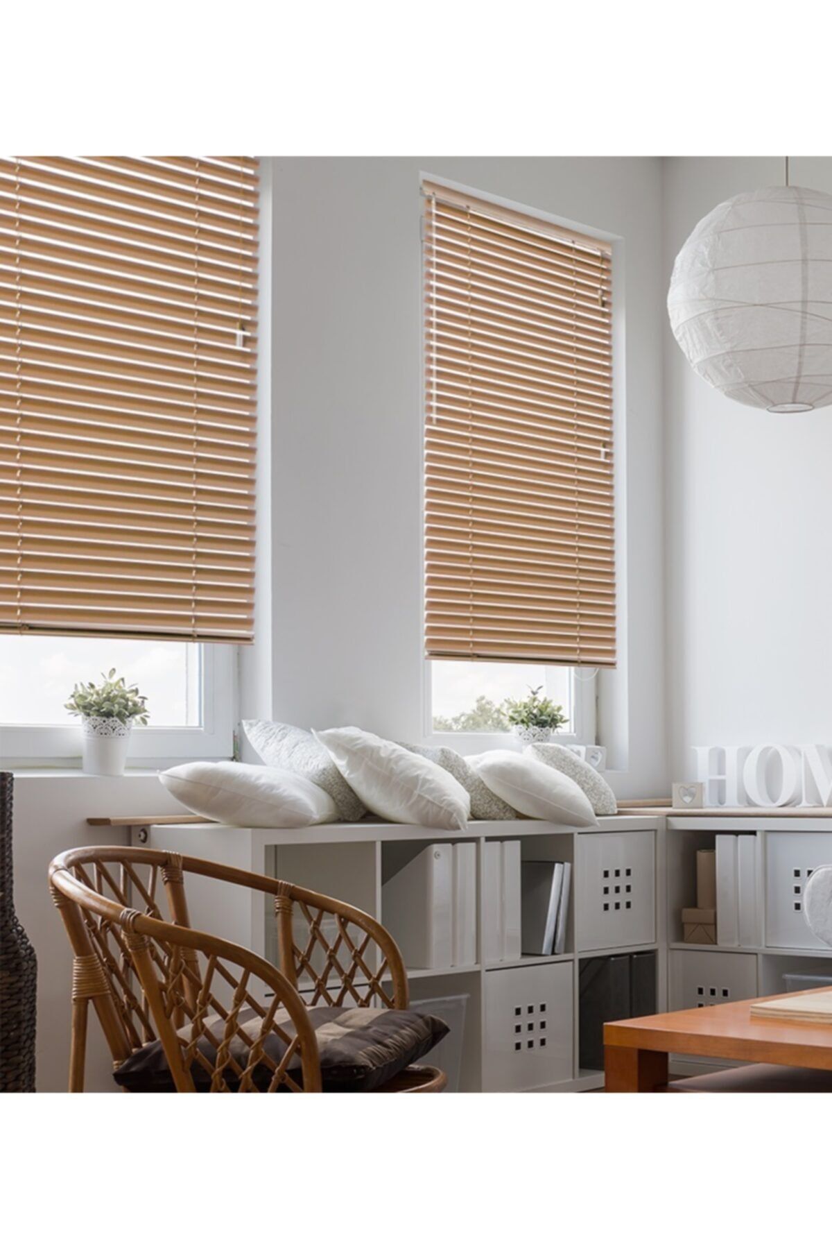VİLDA HOME Jaluzi Perde Bronz Alimünyum 25mm Ofis Modern Ve Tüm Mekanlar Için 2052