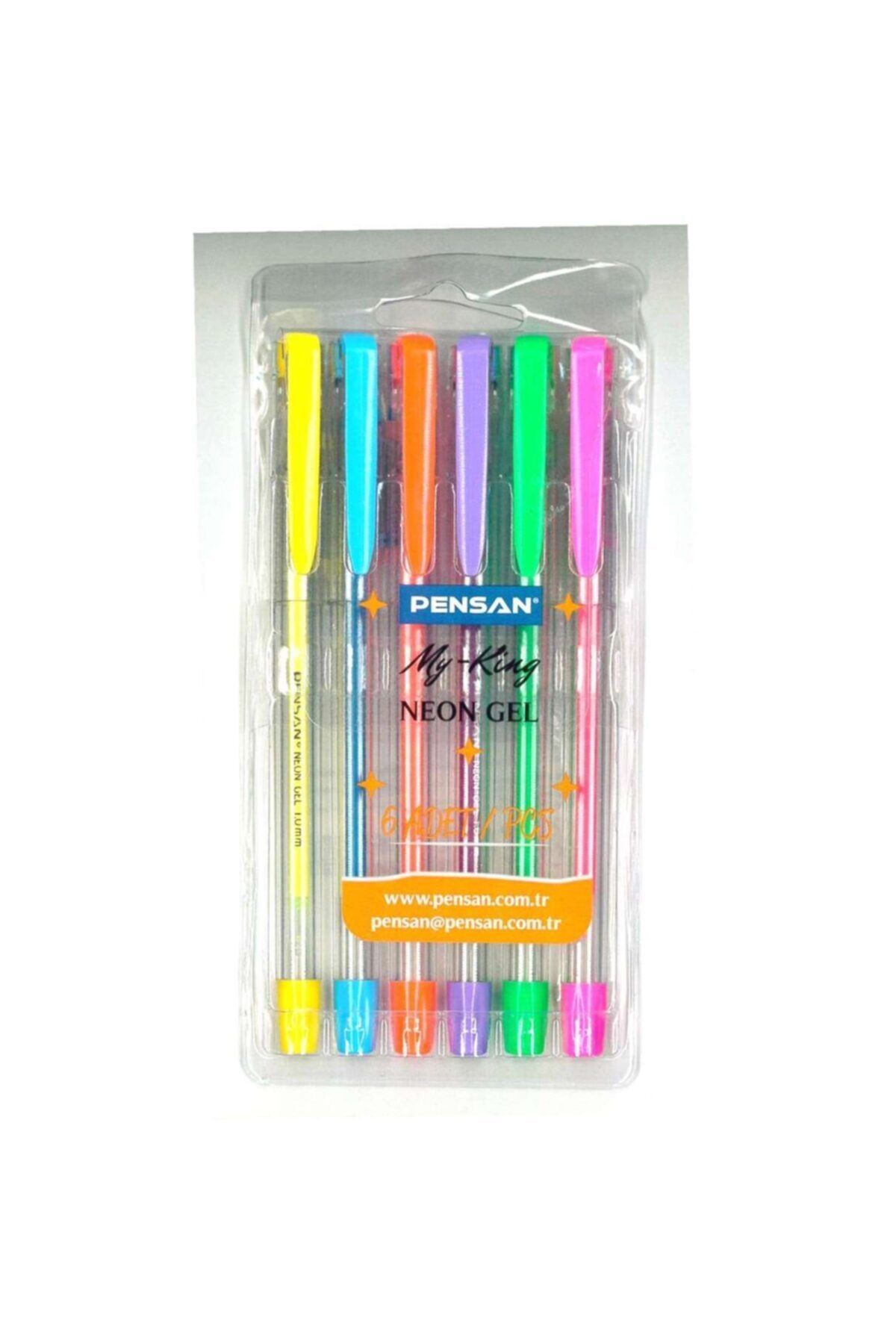 Pensan My-king Neon Jel Kalem 6 Lı Set