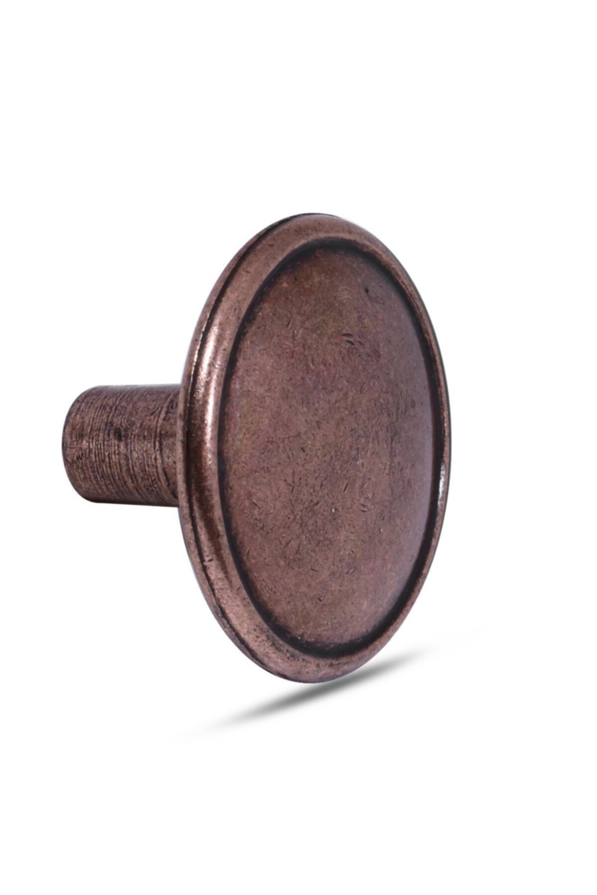 Badem10 Nobel Art Düğme Kulp Daire Çekmece Dolap Kapak Kulpu Kulbu Metal (antik Bakır)