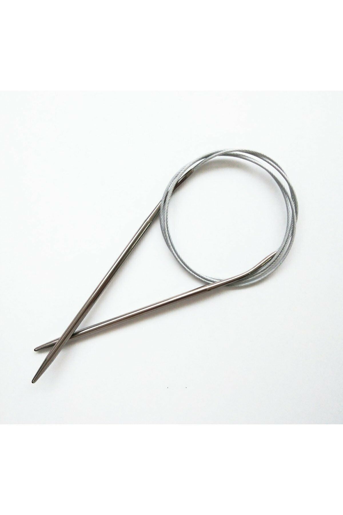 Sultan /yabalı Çelik Telli Misinalı 40 Cm No:3.5 Mm Örgü Şişi