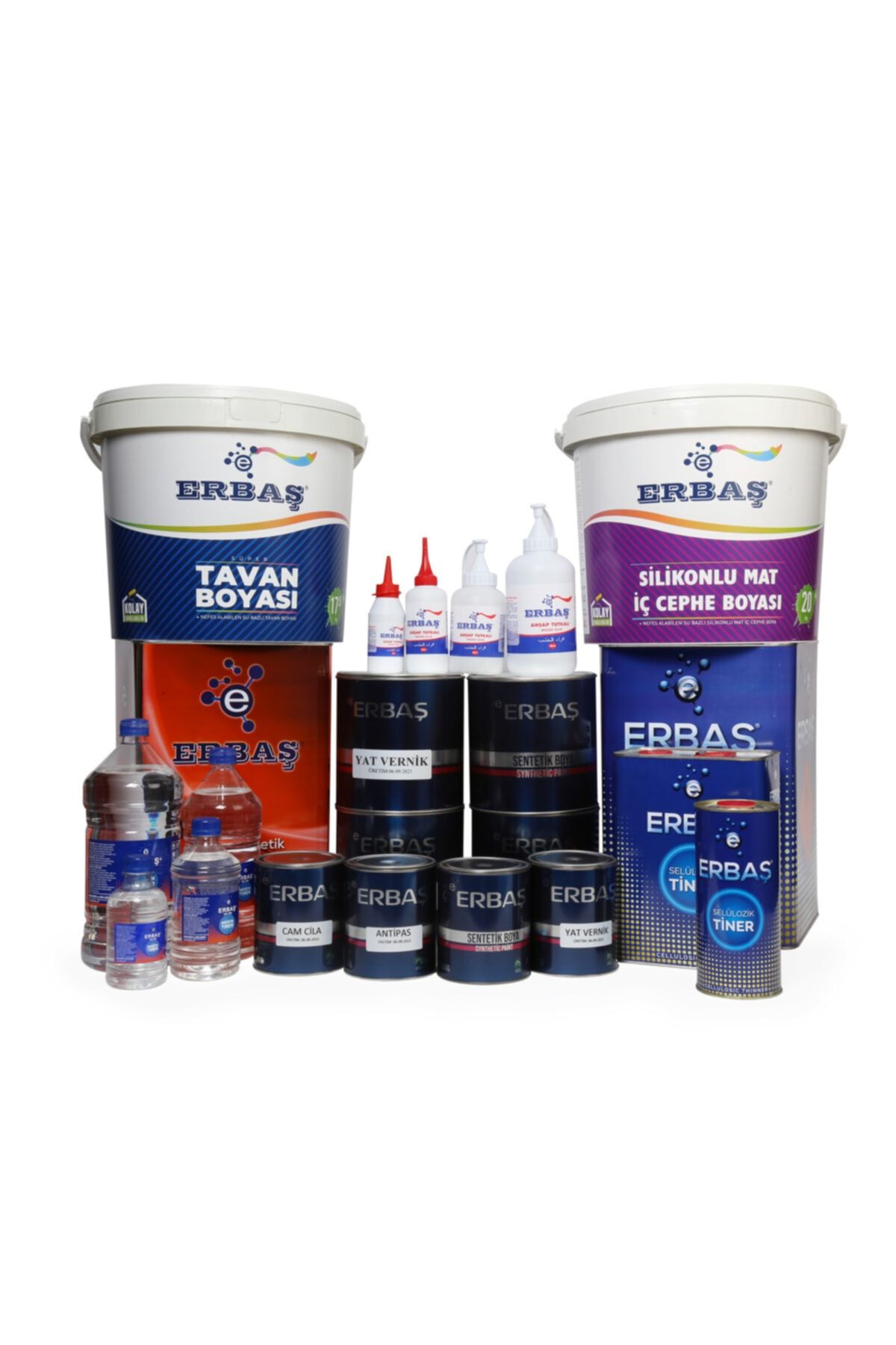 ERBAŞ KİMYA 1. Sınıf Kalite Sentetik Tiner Teneke 10 Lt