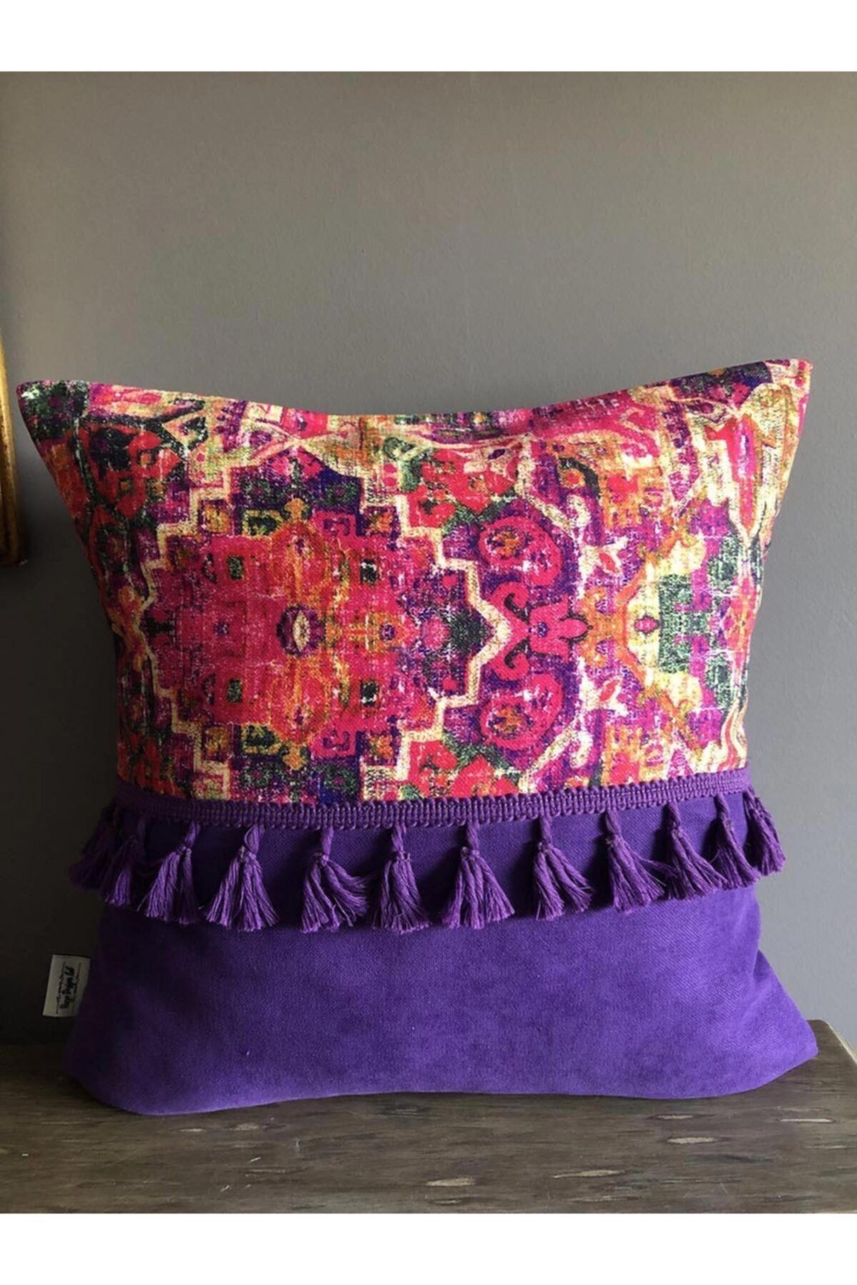 HAZE DESİGN LAB Kilim Desenli Yastık Kılıfı Model-3