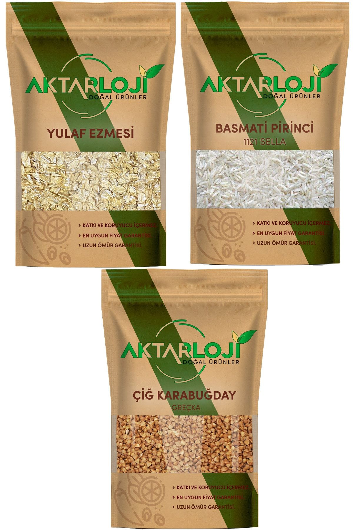 aktarloji 5 Kg Basmati Pirinç + 3 Kg Karabuğday + 5 Kg Yulaf Ezmesi