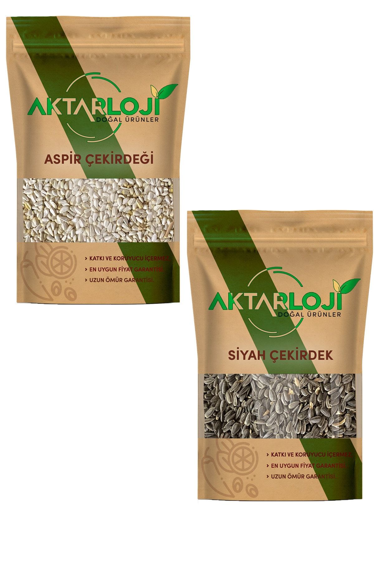 aktarloji 1 Kg Küçük Siyah Çekirdek + 1 Kg Aspir Çekirdeği Papağan Yemi
