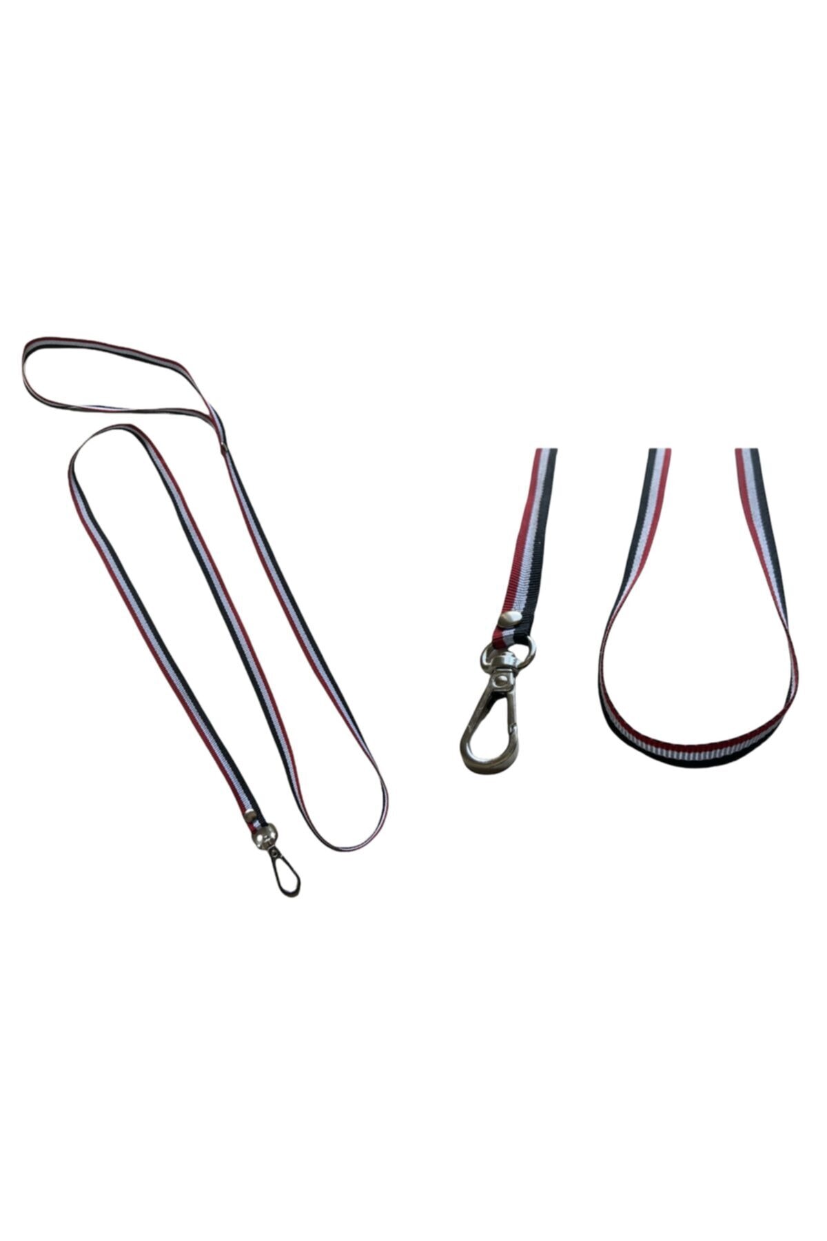 Albayrak Pet Accessories Kedi Gezdirme Kayışı, Siyah, Kırmızı, Gri Çizgili, 1cm Kalınlığında 110cm Uzunluğunda, Hafif Malzeme